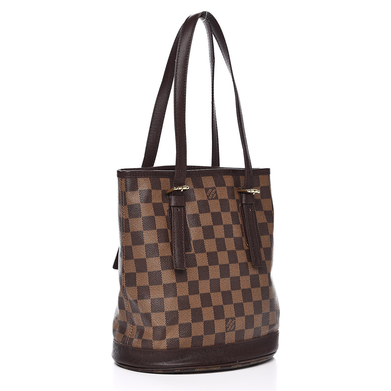 LOUIS VUITTON Damier Ebene Marais Bucket 23 528658