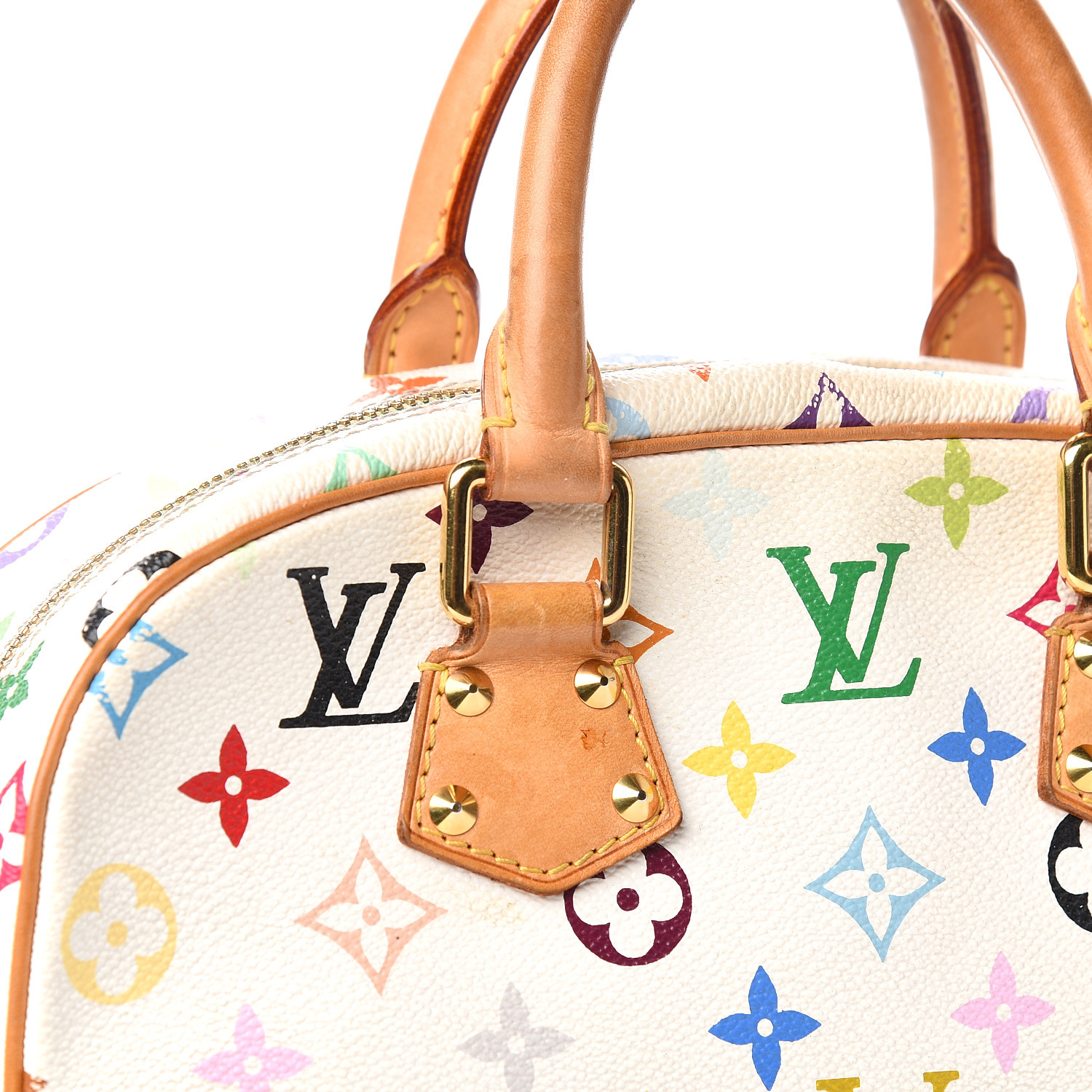 lv trouville multicolor white