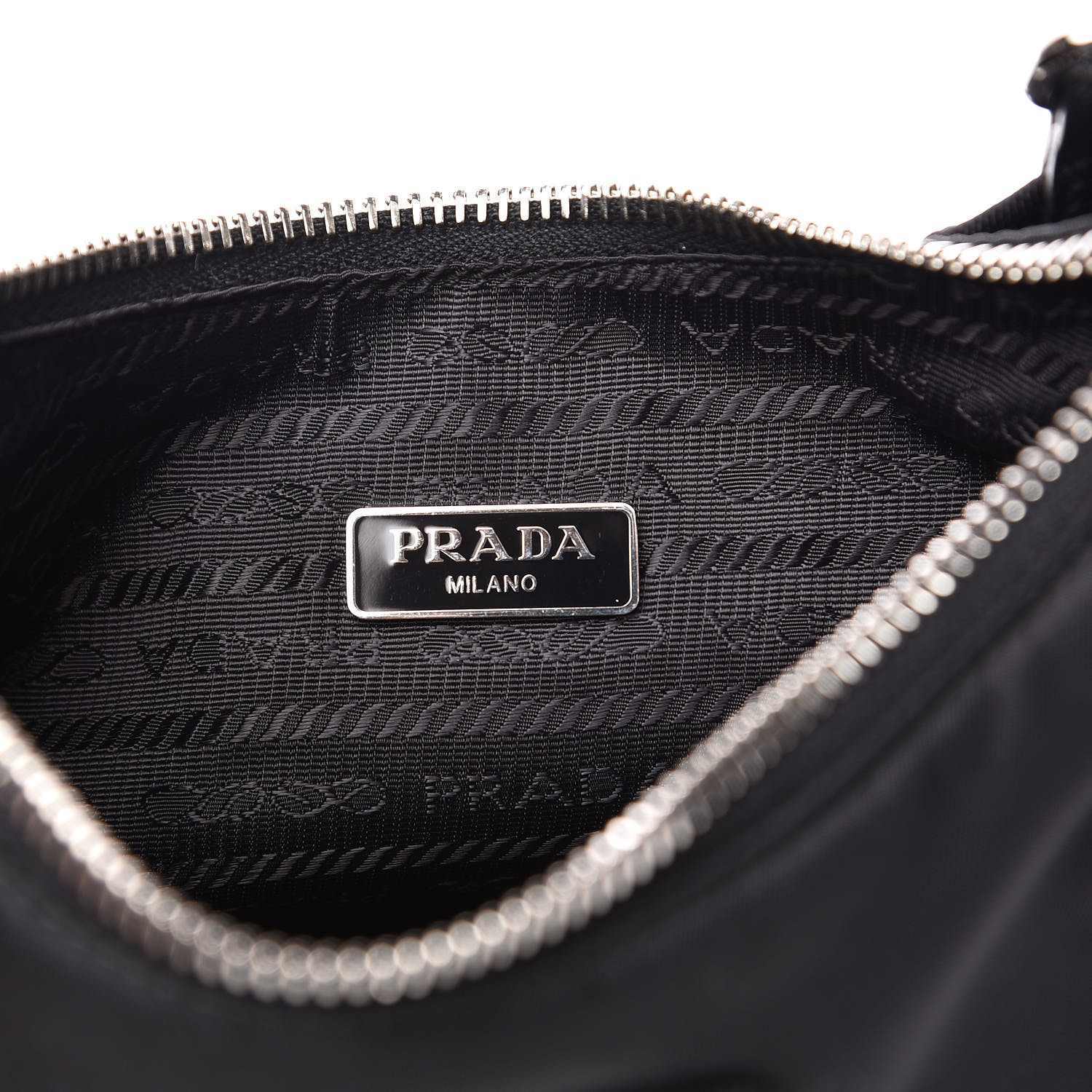 PRADA Nylon ReEdition 2005 Shoulder Bag Black 526700