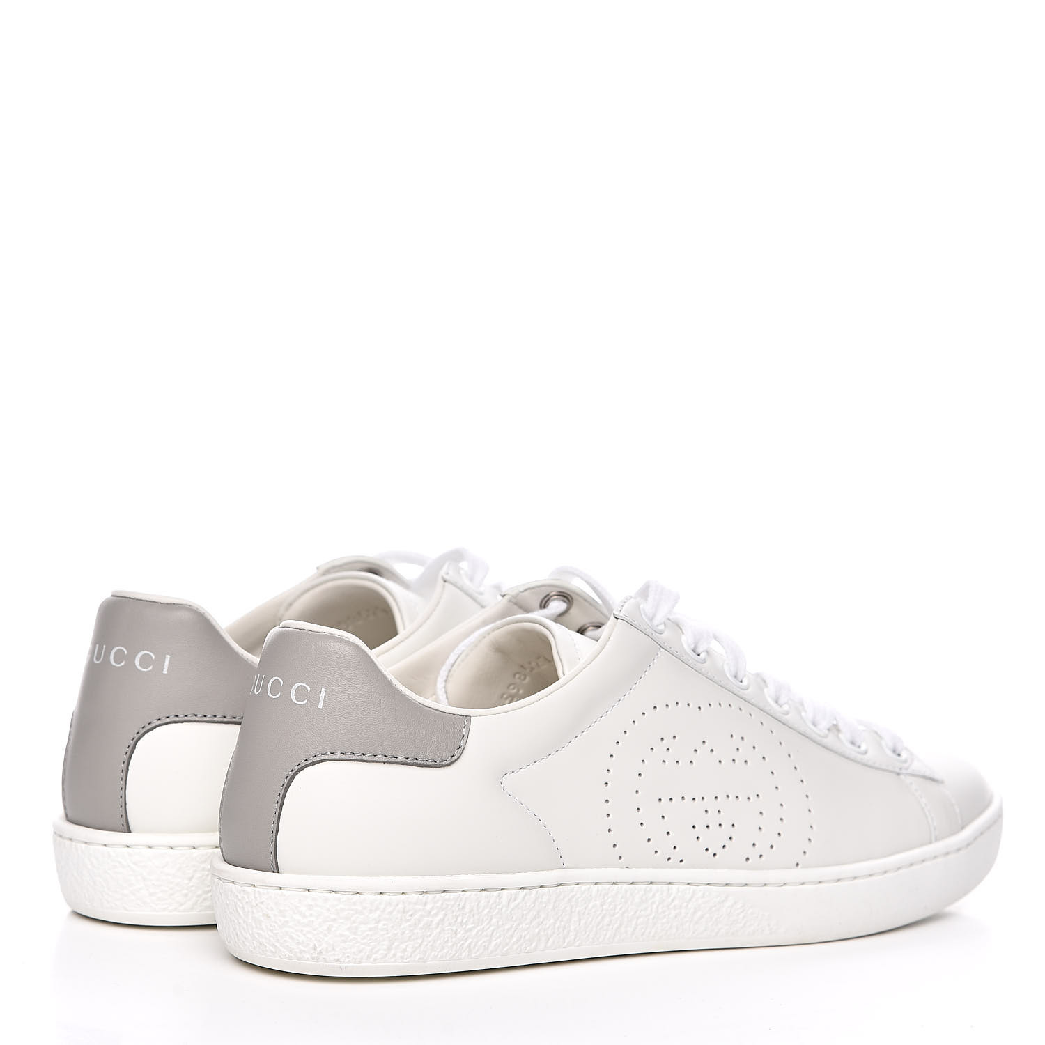 new ace perforated logo sneaker gucci