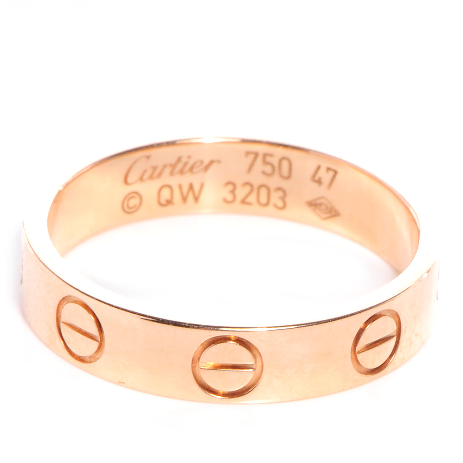 CARTIER 18K Pink Gold 3.5mm LOVE 