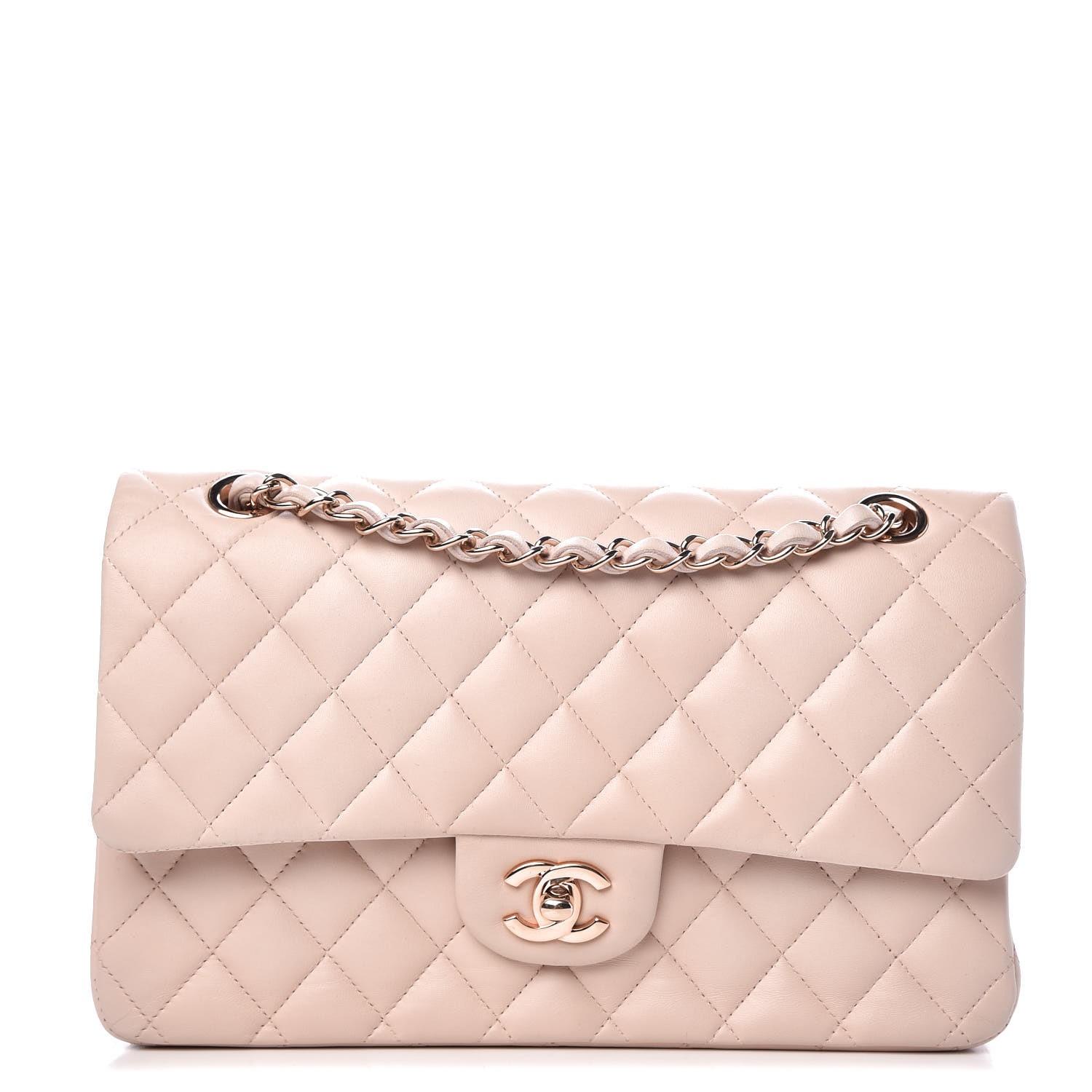 chanel medium double flap lambskin