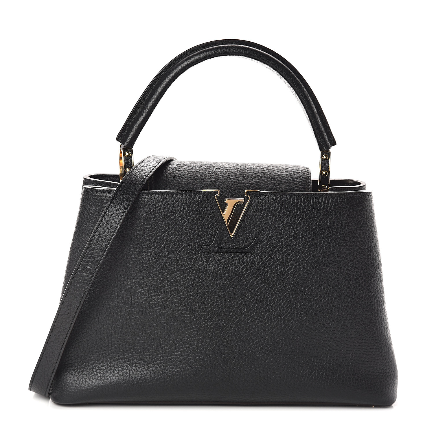 louis vuitton taurillon capucines bb black