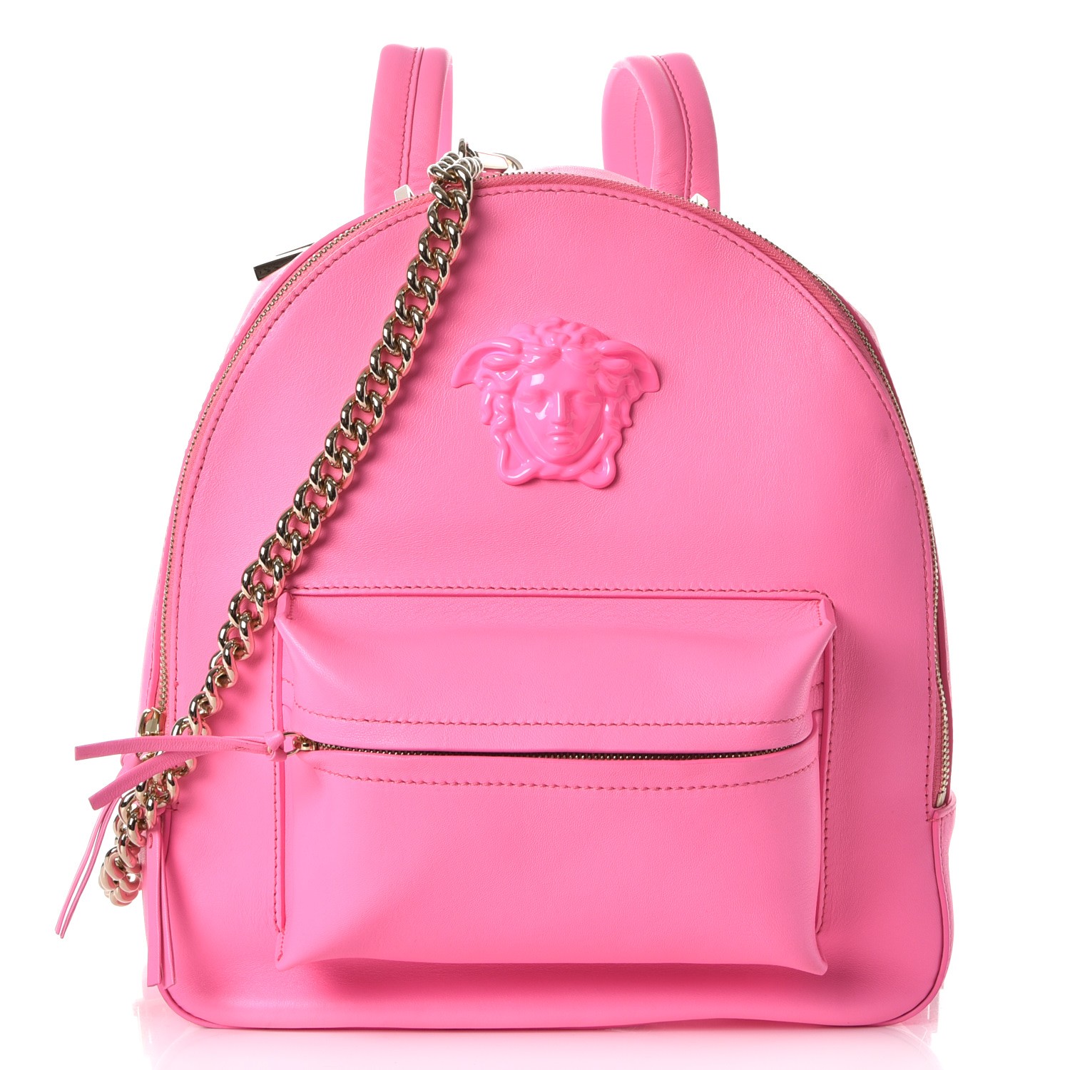 VERSACE Calfskin Palazzo Medusa Backpack Pink 235879