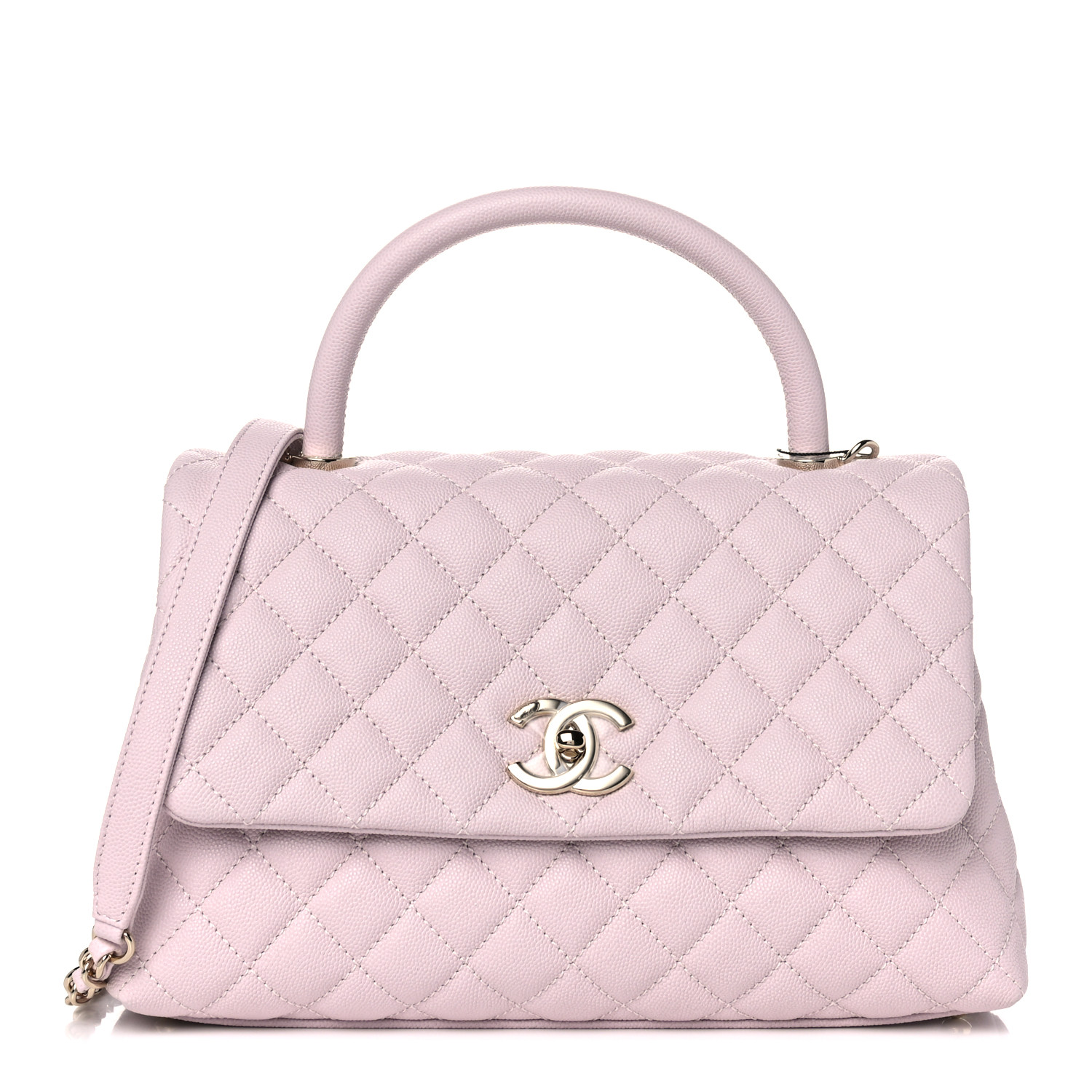 Chanel Caviar Quilted Small Coco Handle Flap Lilas Lilac Fashionphile Chanel Caviar Quilted Small Coco Handle Flap Lilas Lilac Fashionphile