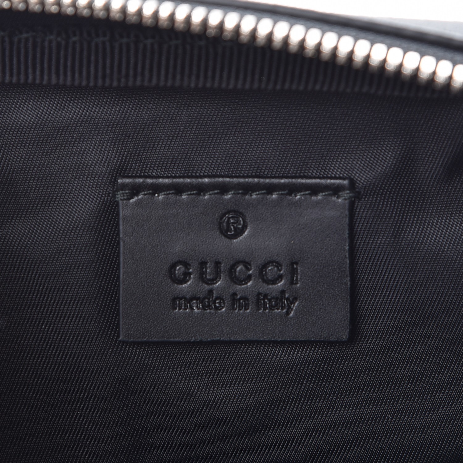 GUCCI GG Supreme Monogram Web Belt Bag Black 254290