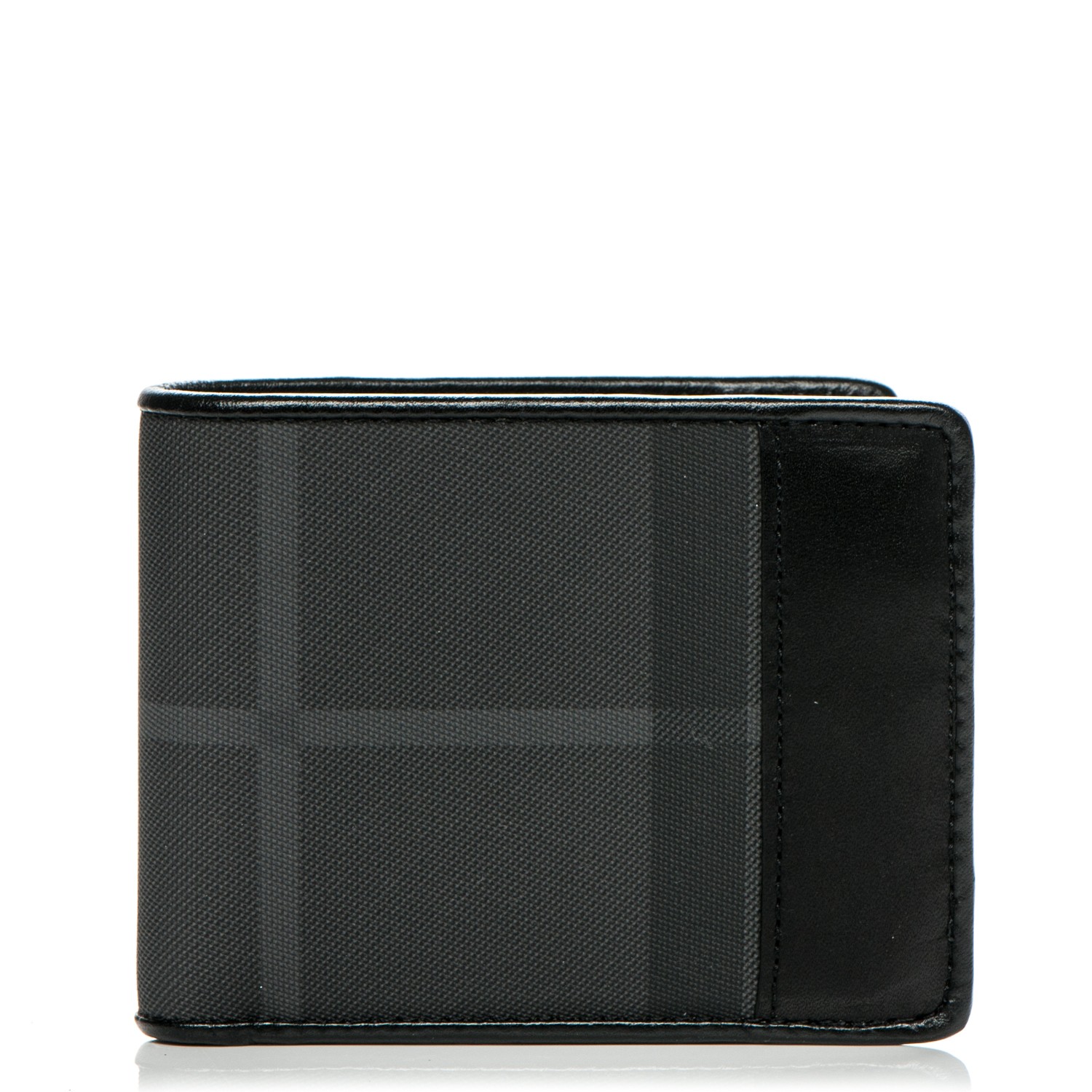 Beat Check Bi-Fold Wallet Black 184426 | FASHIONPHILE