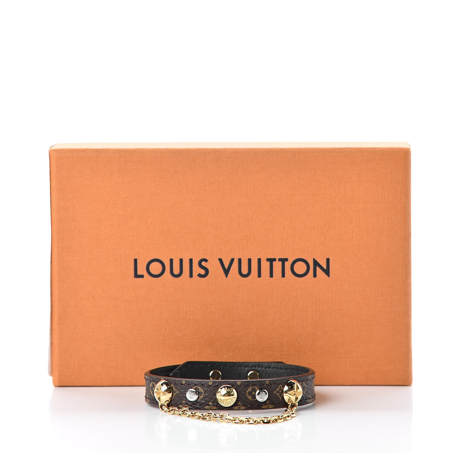 LOUIS VUITTON Monogram Harajuku Chain Bracelet 17 505671
