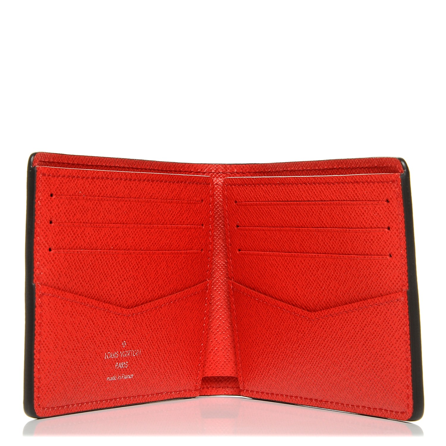 LOUIS VUITTON X Supreme Epi Slender Wallet Red 193974