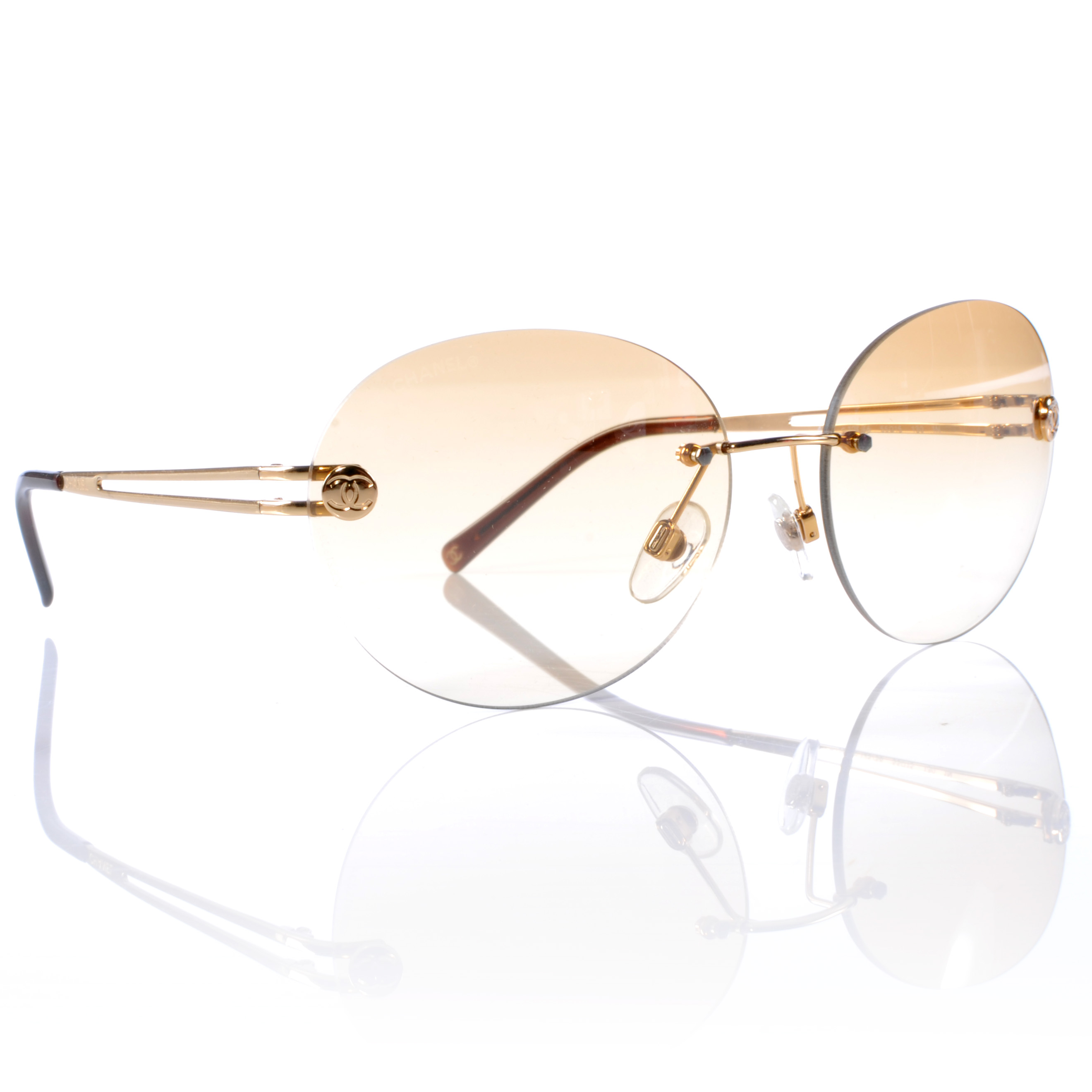 chanel frameless sunglasses