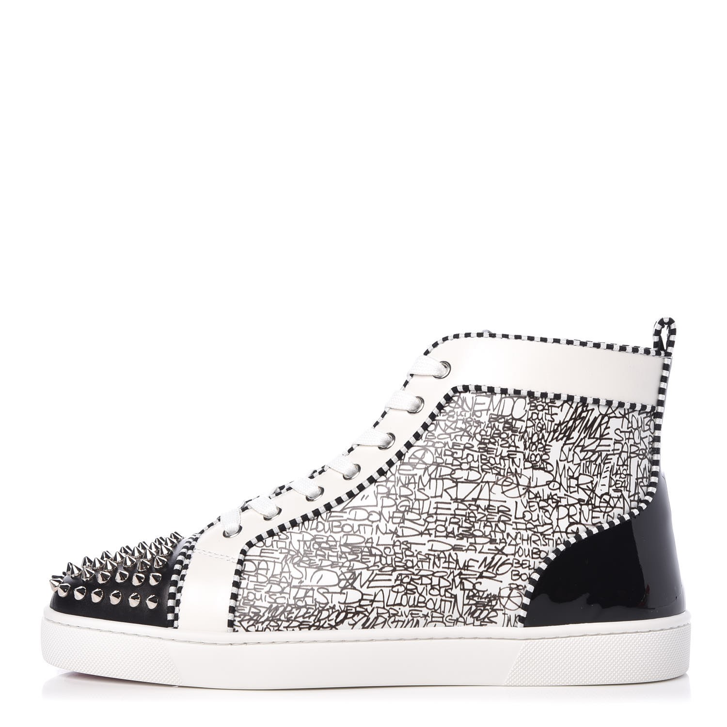 black high top louboutins mens