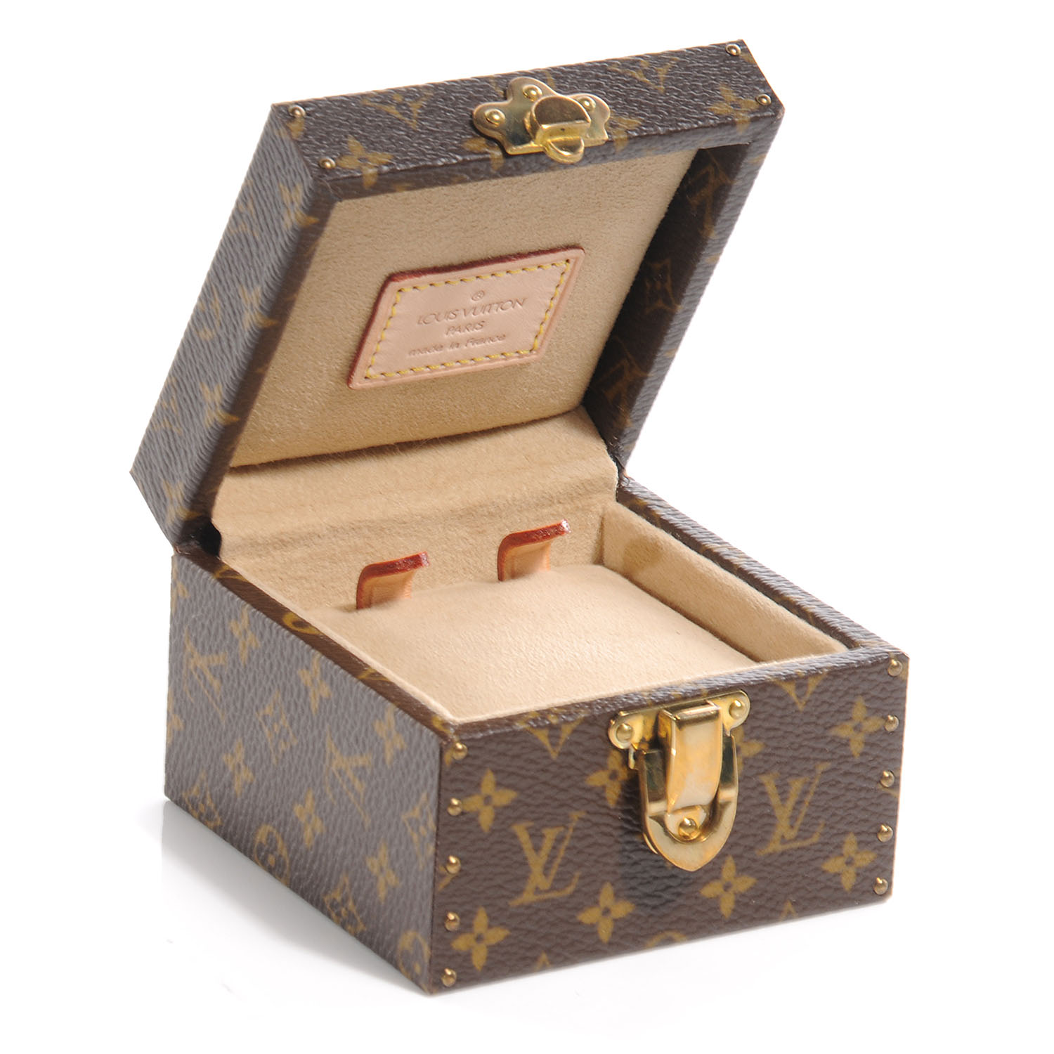 LOUIS VUITTON Monogram Ring Box Mini Trunk Case 55464