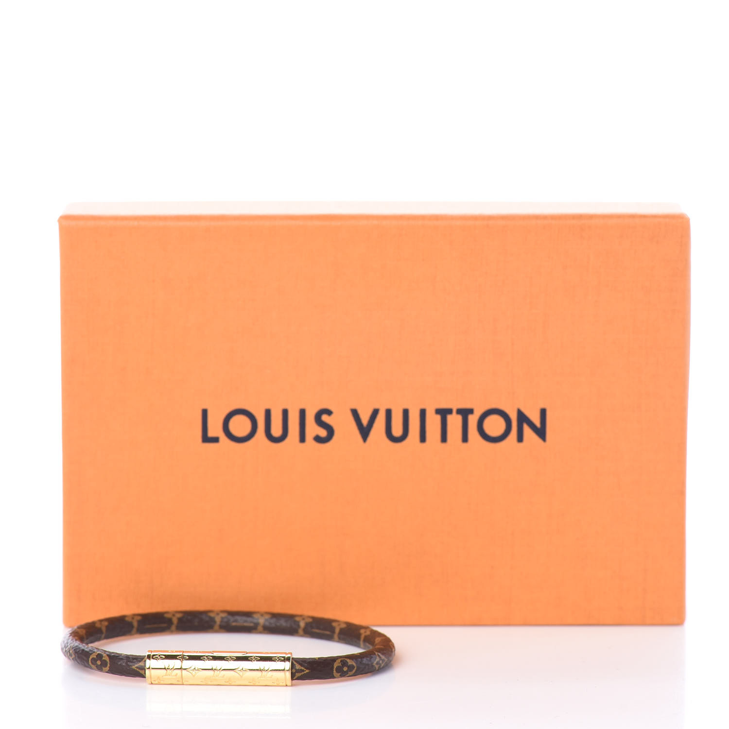 Louis Vuitton Daily Confidential Bracelet Monogram/Calfskin Brown/Red