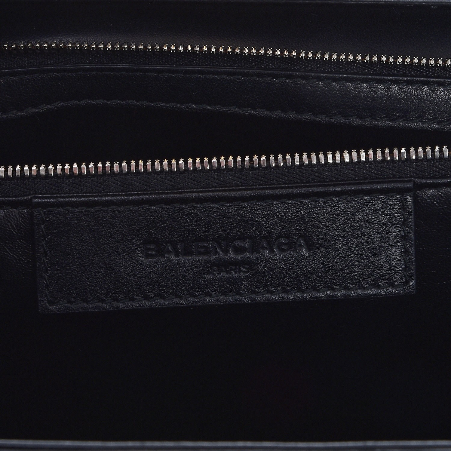 BALENCIAGA Smooth Calfskin Le Dix Cartable M Shoulder Bag Black 219144