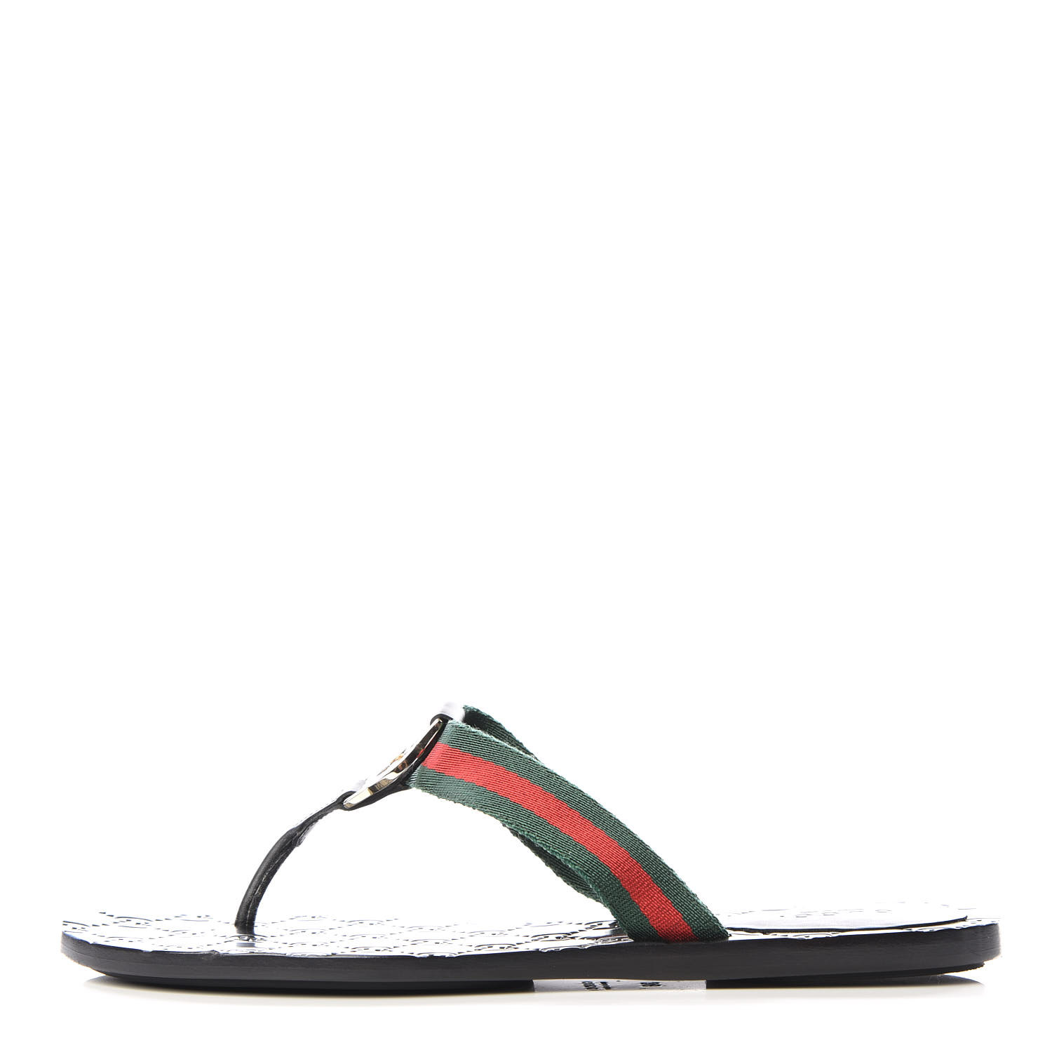 gucci black thong sandals