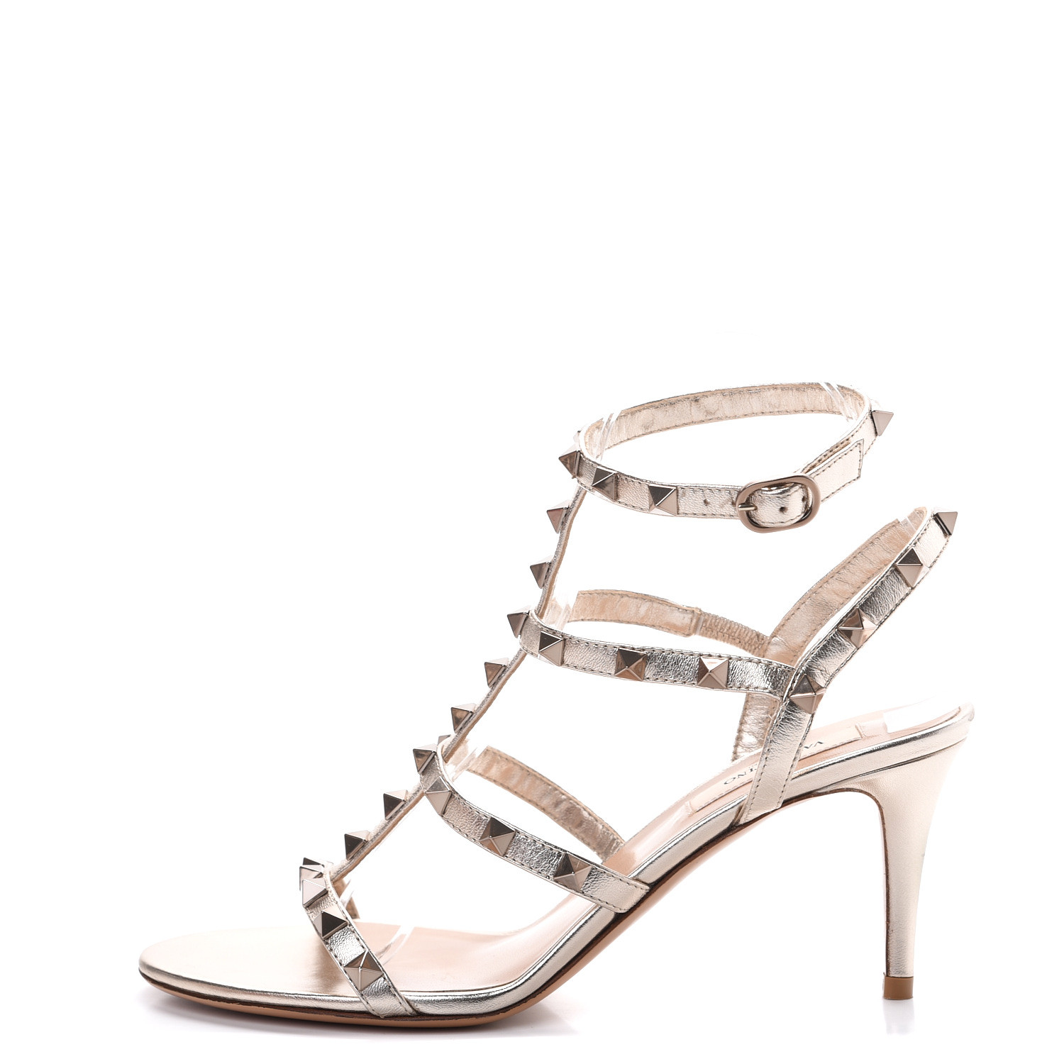 valentino sandals gold