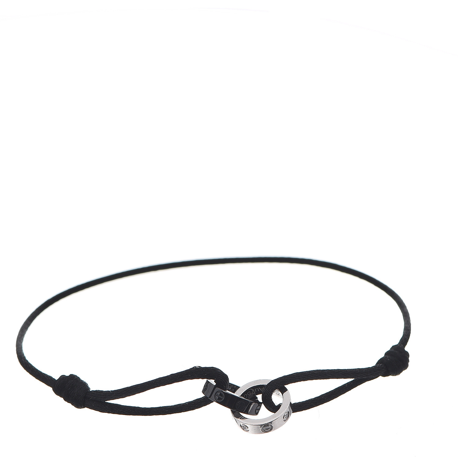 cartier love bracelet black string