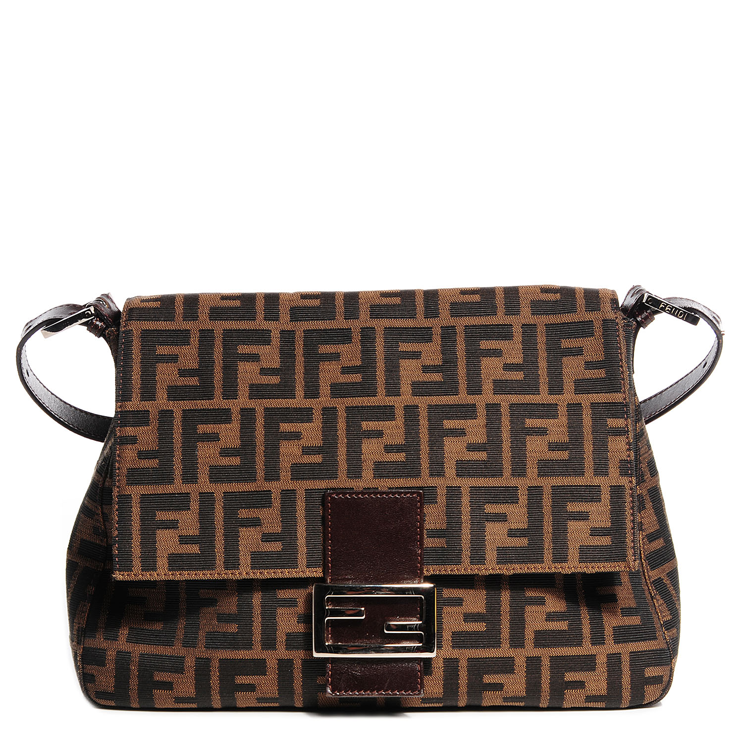 FENDI Zucca Mama Baguette Tobacco Moro 89350