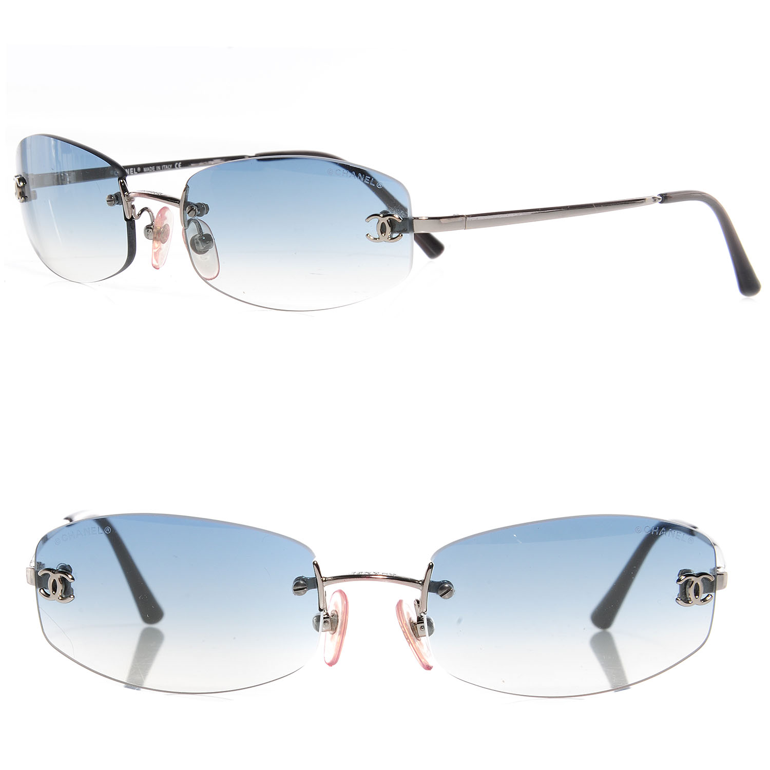 chanel frameless sunglasses