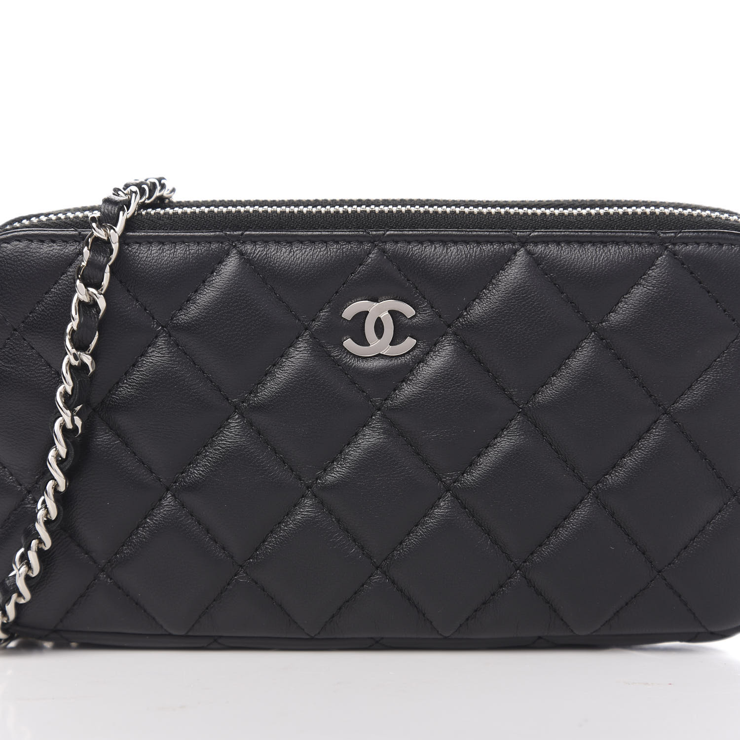 CHANEL Quilted Small Clutch With Chain Black 588667 | FASHIONPHILE