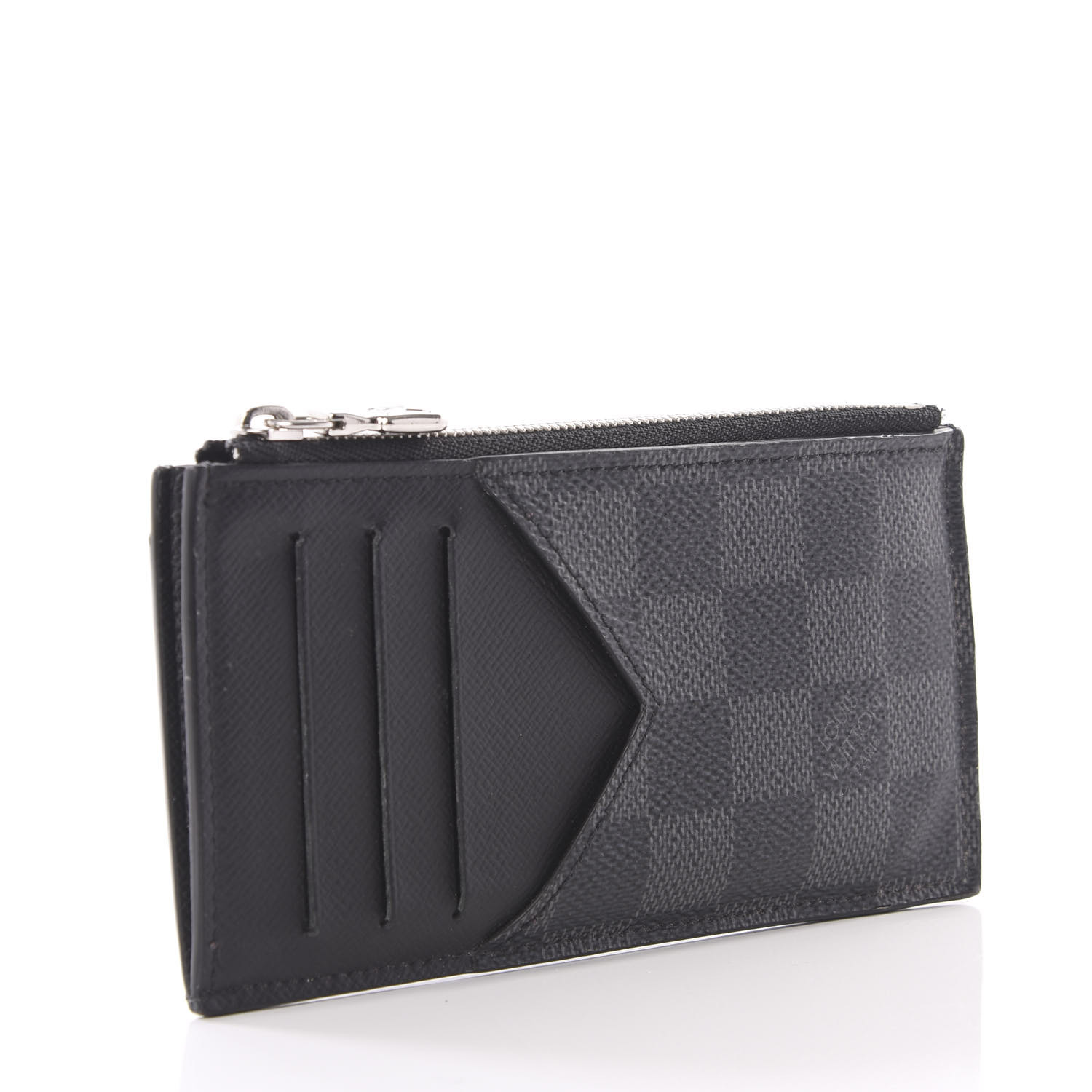 louis vuitton coin card holder damier graphite