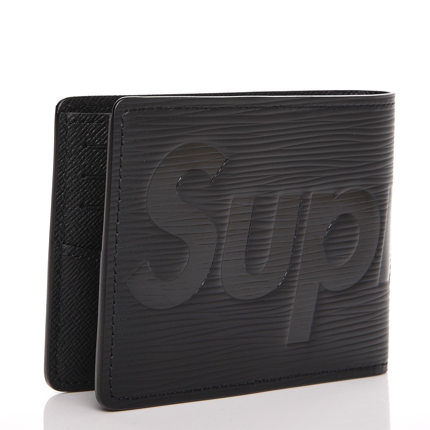 LOUIS VUITTON Epi Supreme Slender Wallet Black 201469