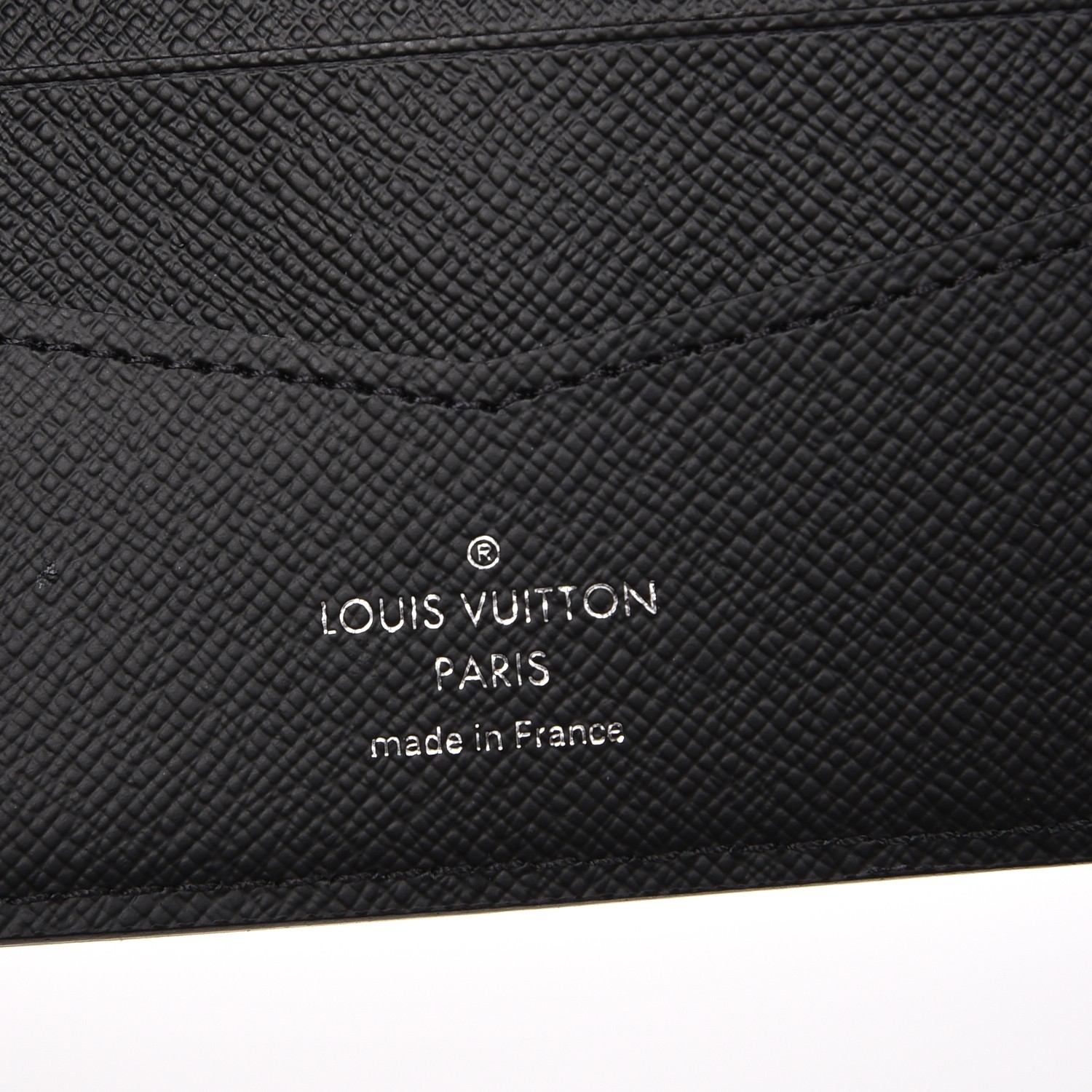 LOUIS VUITTON Epi Supreme Slender Wallet Black 201469