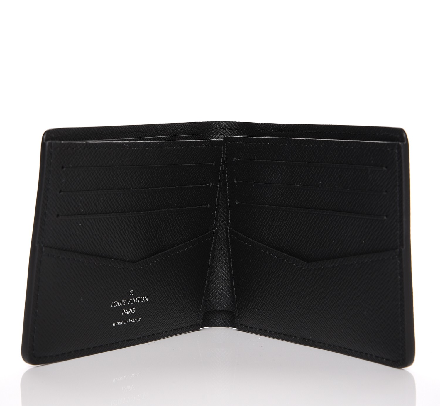 LOUIS VUITTON Epi Supreme Slender Wallet Black 201469