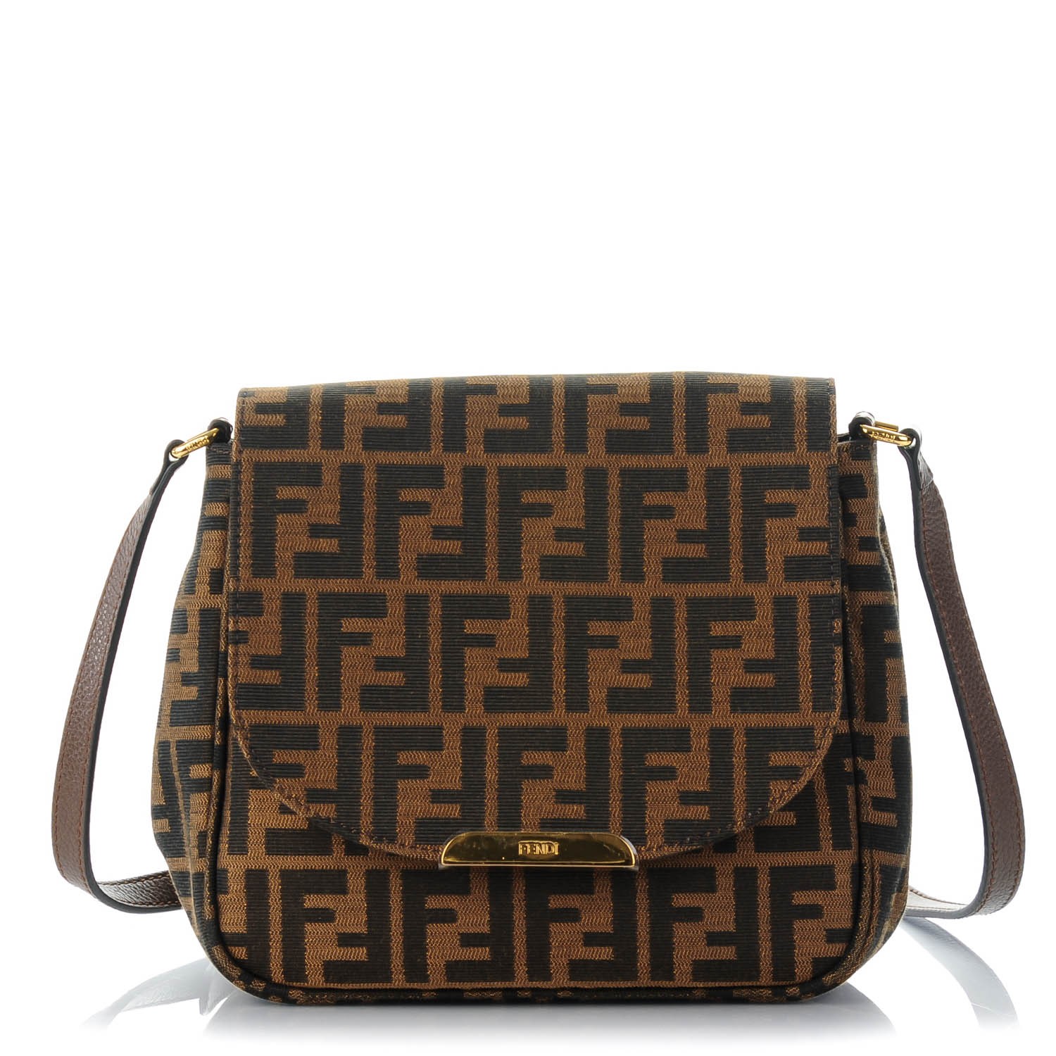 FENDI Zucca Small Crossbody Bag Tobacco 136837