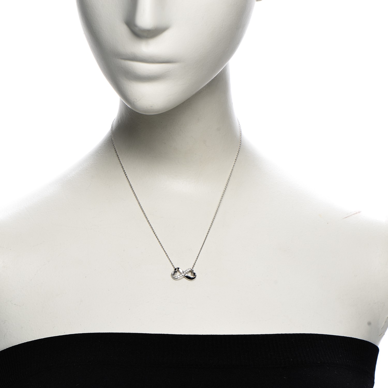 tiffany double loving heart necklace