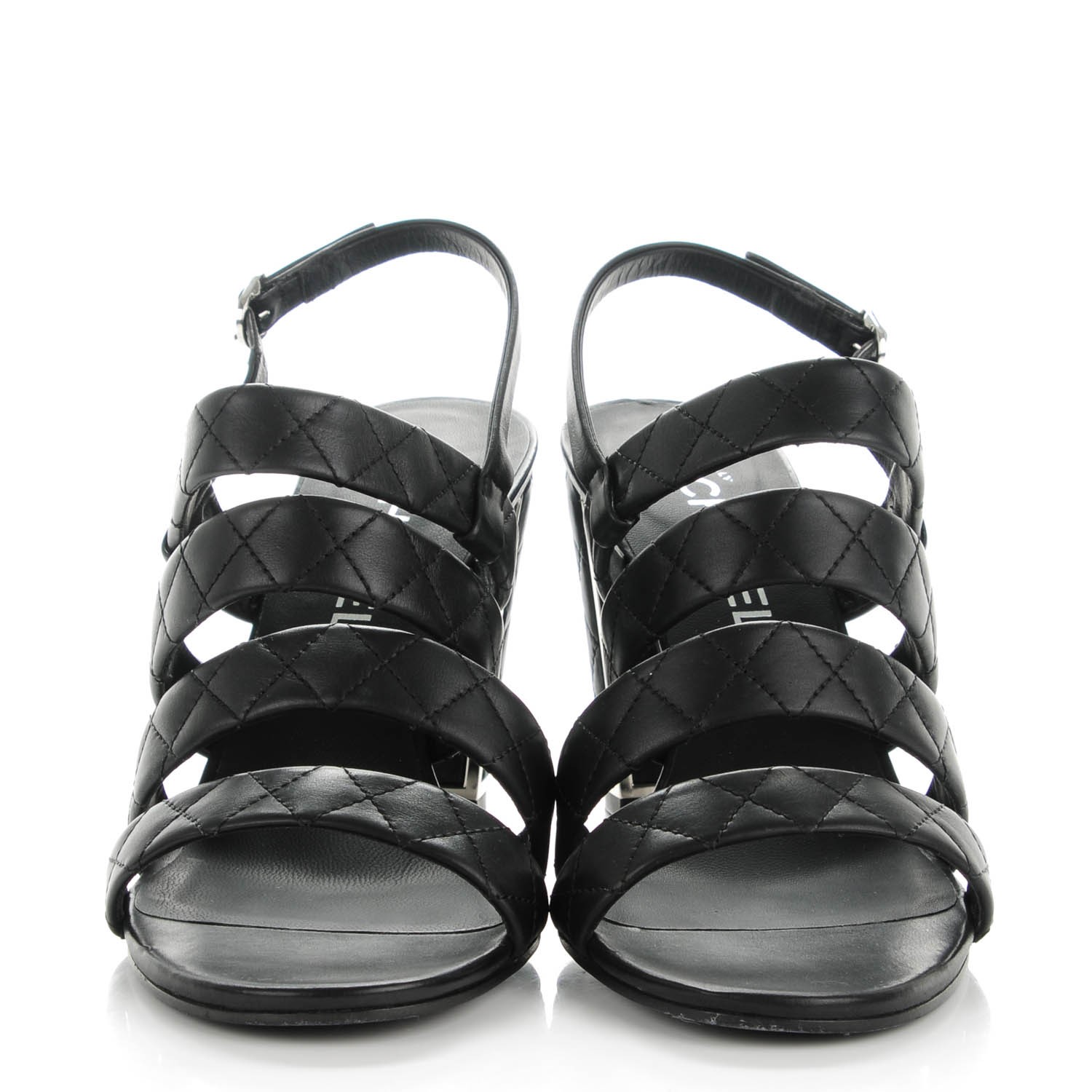 chanel calfskin sandals