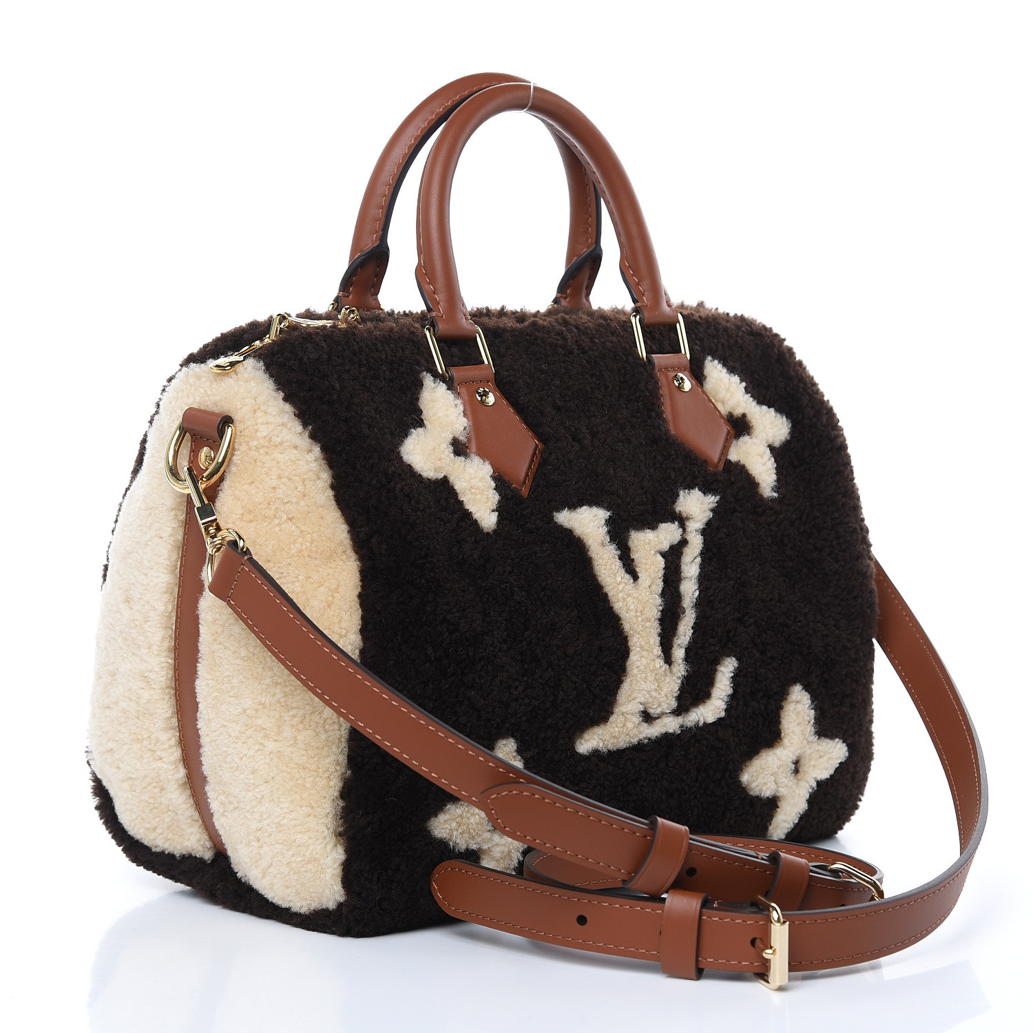 LOUIS VUITTON Monogram Teddy Speedy Bandouliere 25 465773