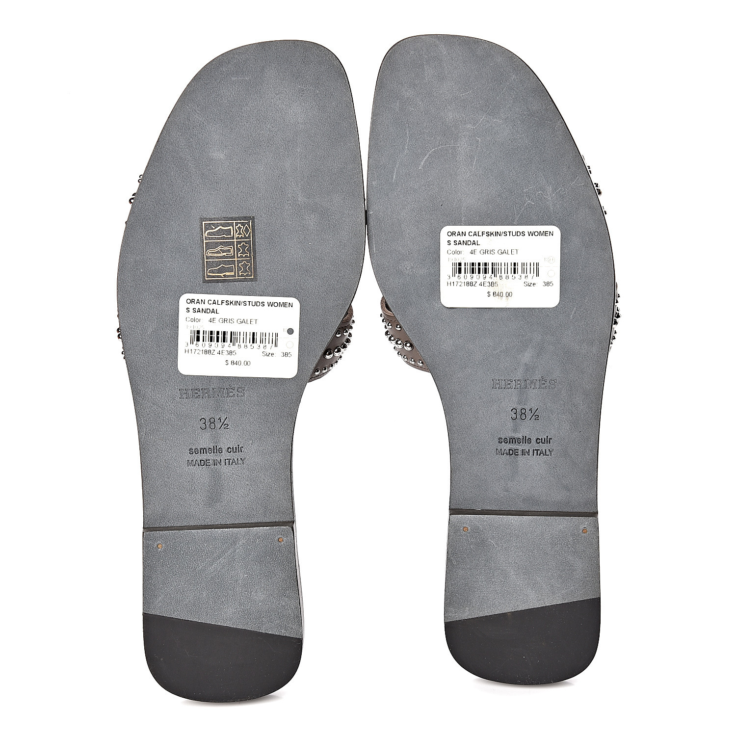 hermes oran gris galet