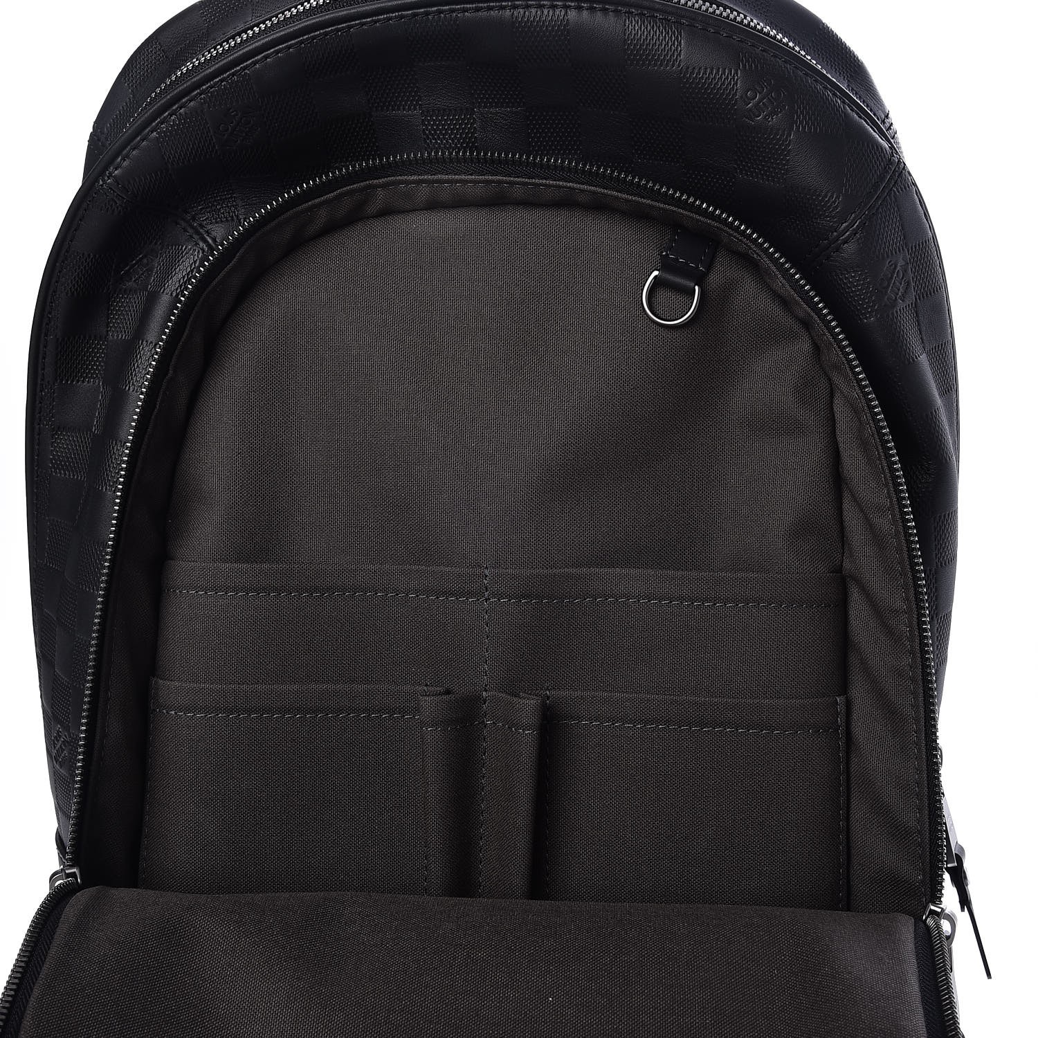 michael damier infini leather backpack