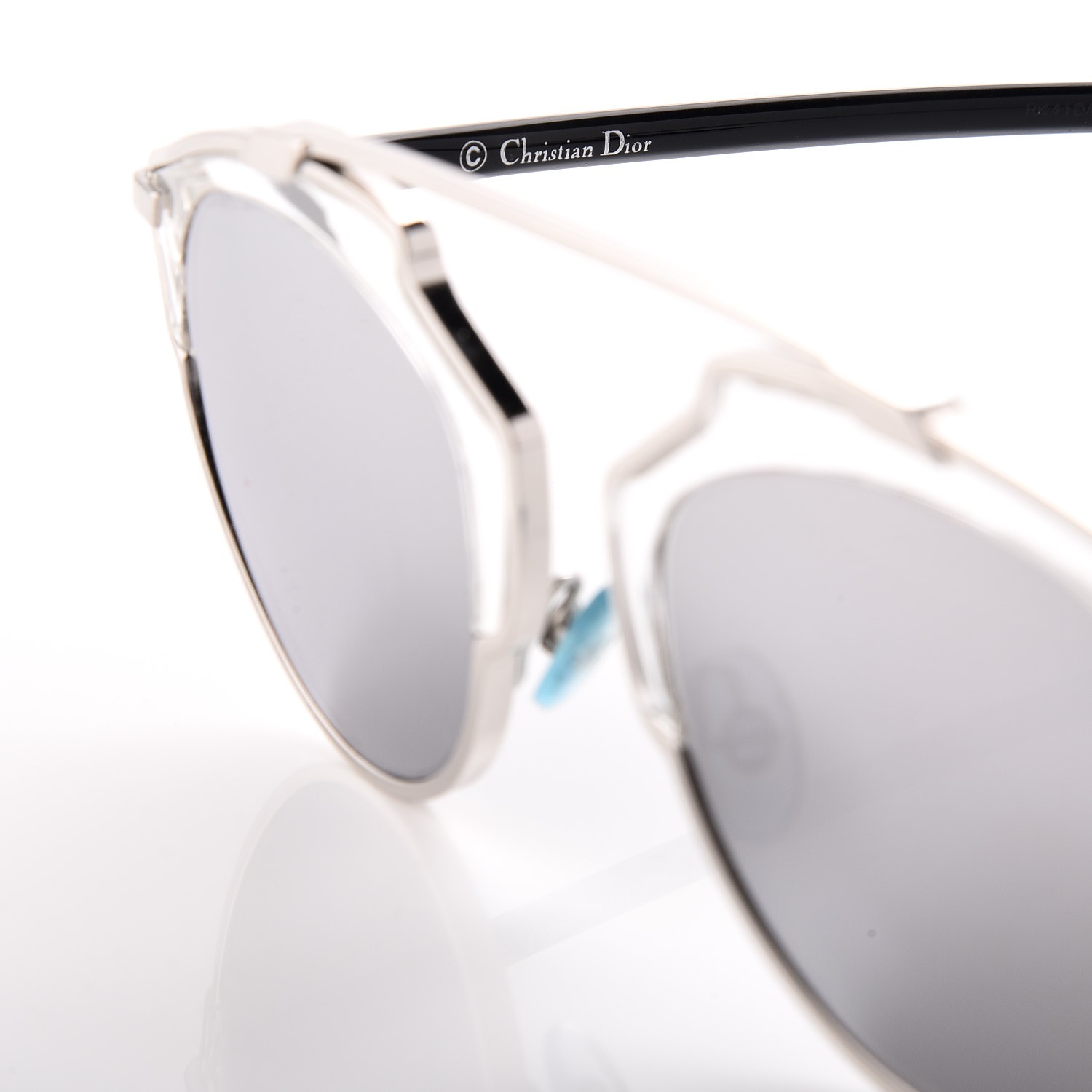dior sunglasses silver mirror