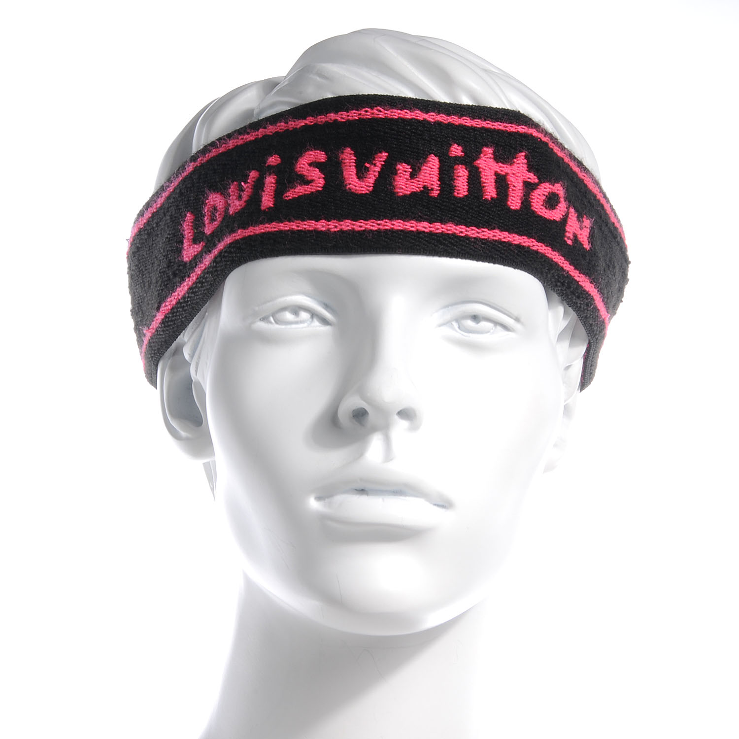 LOUIS VUITTON Stephen Sprouse Graffiti Gym Headband Fuchsia 60715