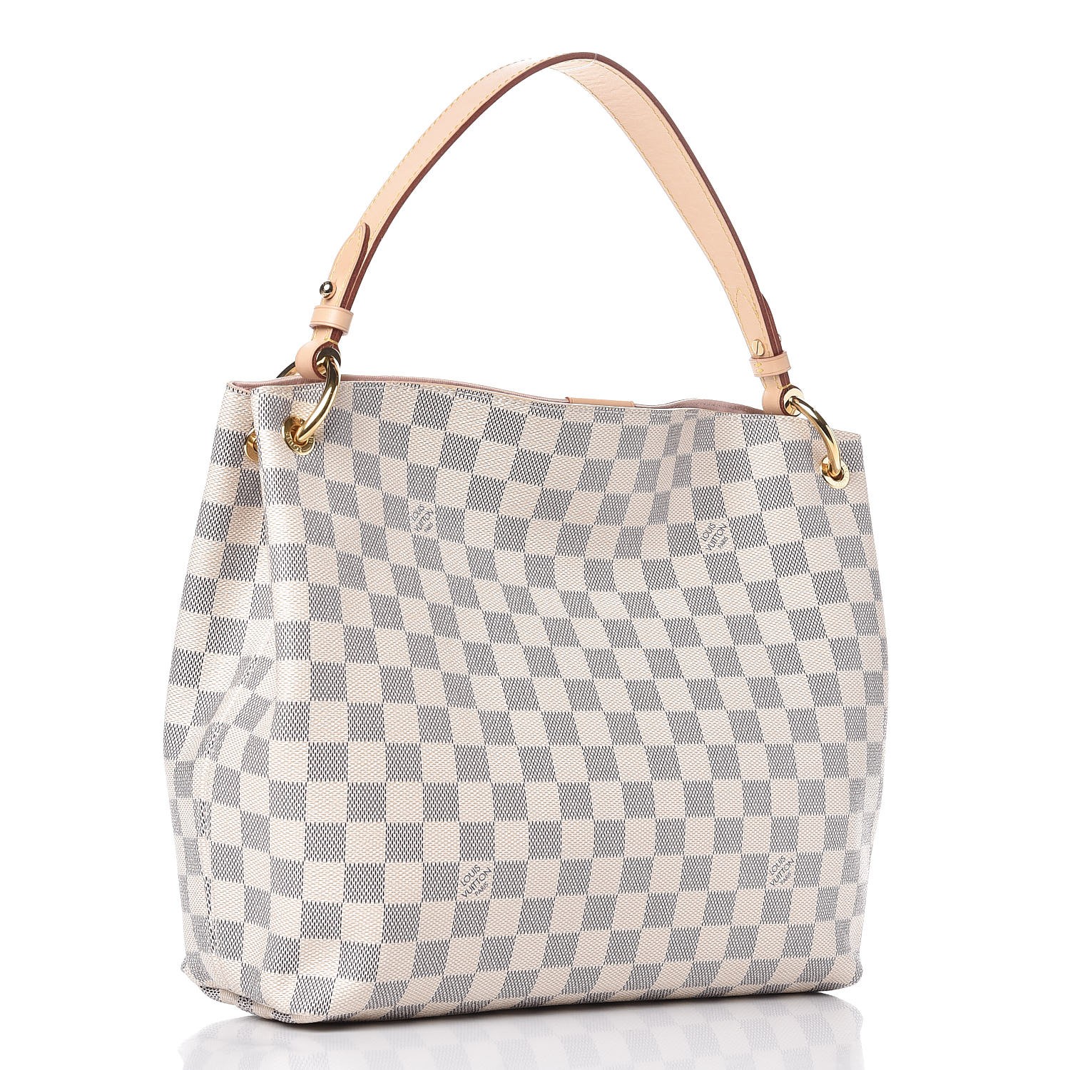 WHAT'S IN MY BAG LOUIS VUITTON NEVERFULL MM DAMIER AZUR CANVAS IN ROSE  BALLERINA DESIGNER DUPE 