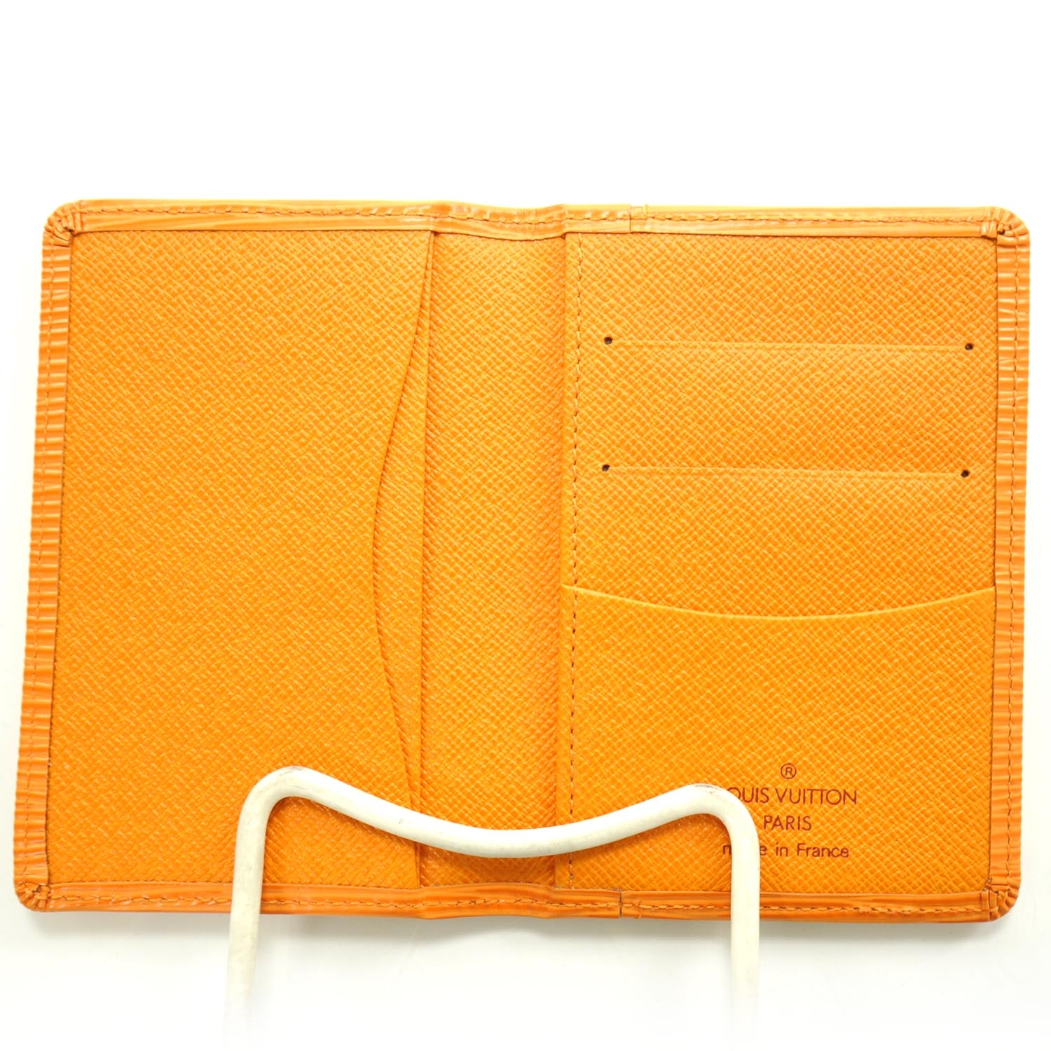 LOUIS VUITTON Epi Pocket Organizer Card Holder Mandarin Orange 25462