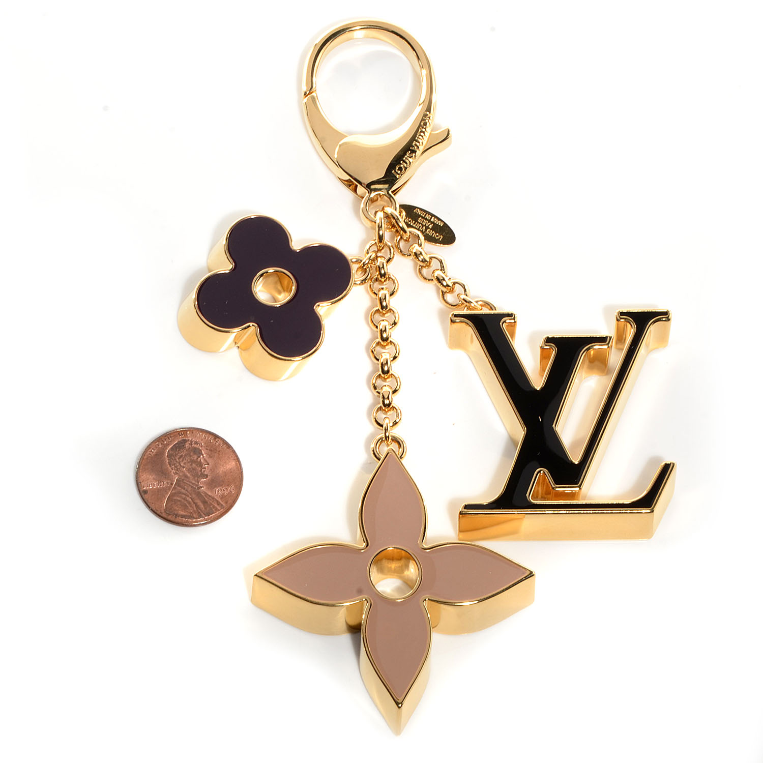 louis vuitton bag charm fleur de monogram