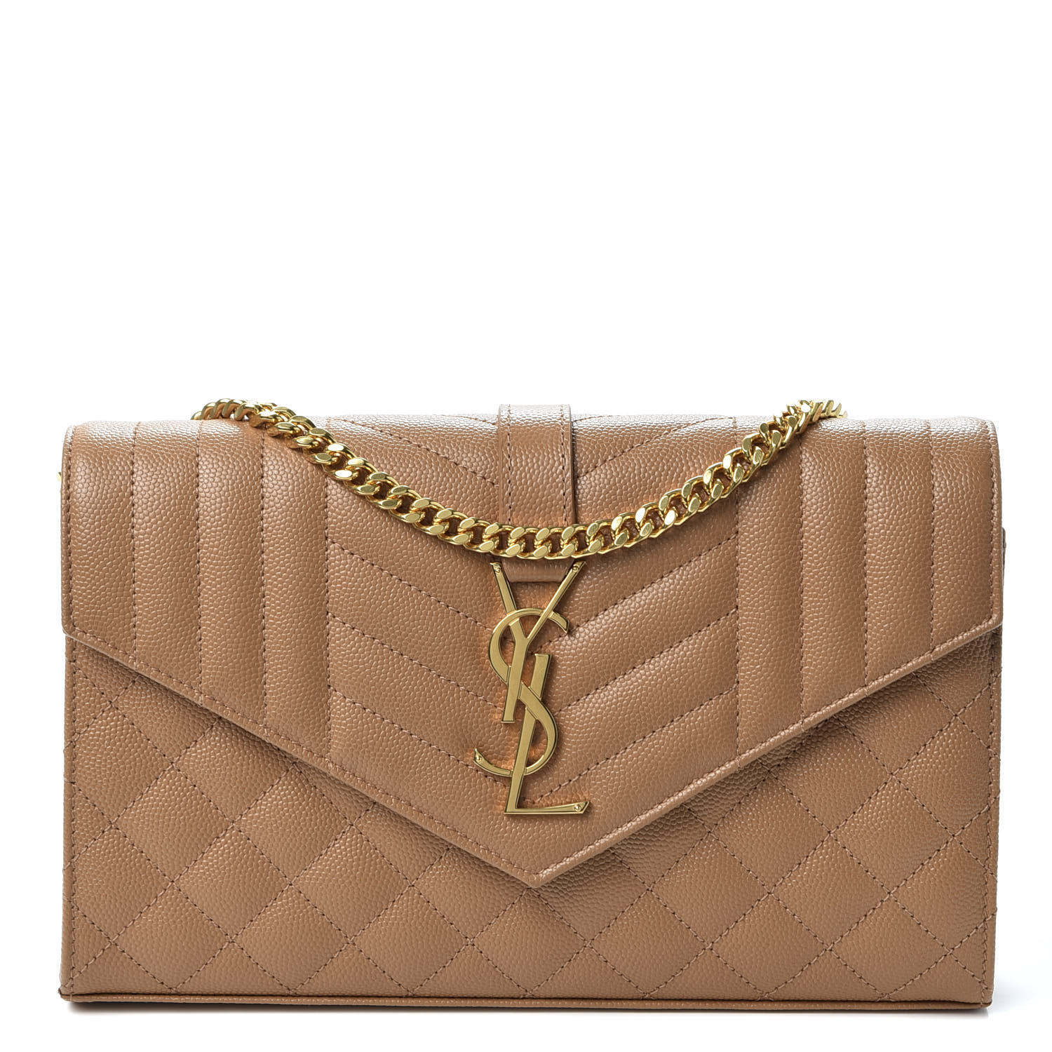 saint laurent monogram chain wallet