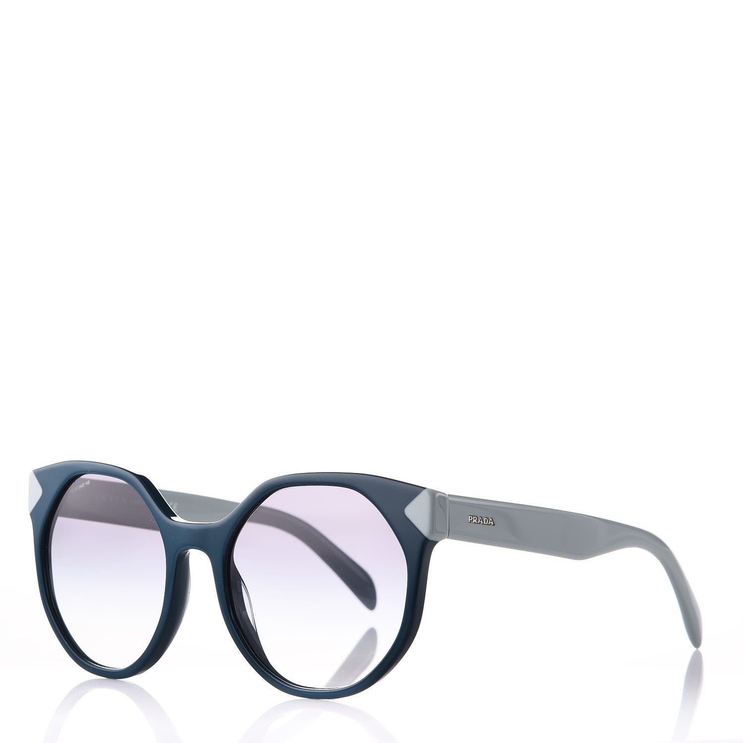 PRADA Round Sunglasses SPR 11T Blue 