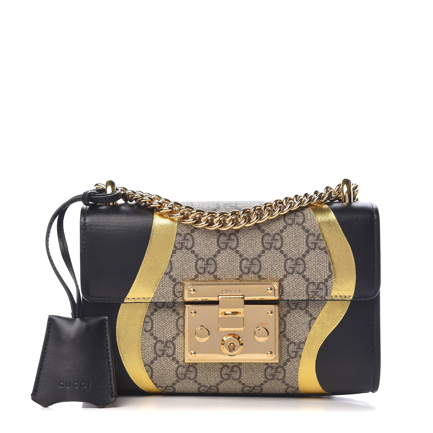 gucci small padlock gg supreme shoulder bag