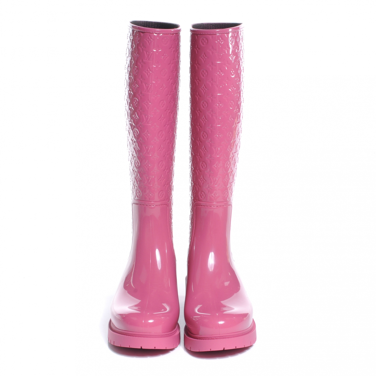 louis vuitton rain boots pink