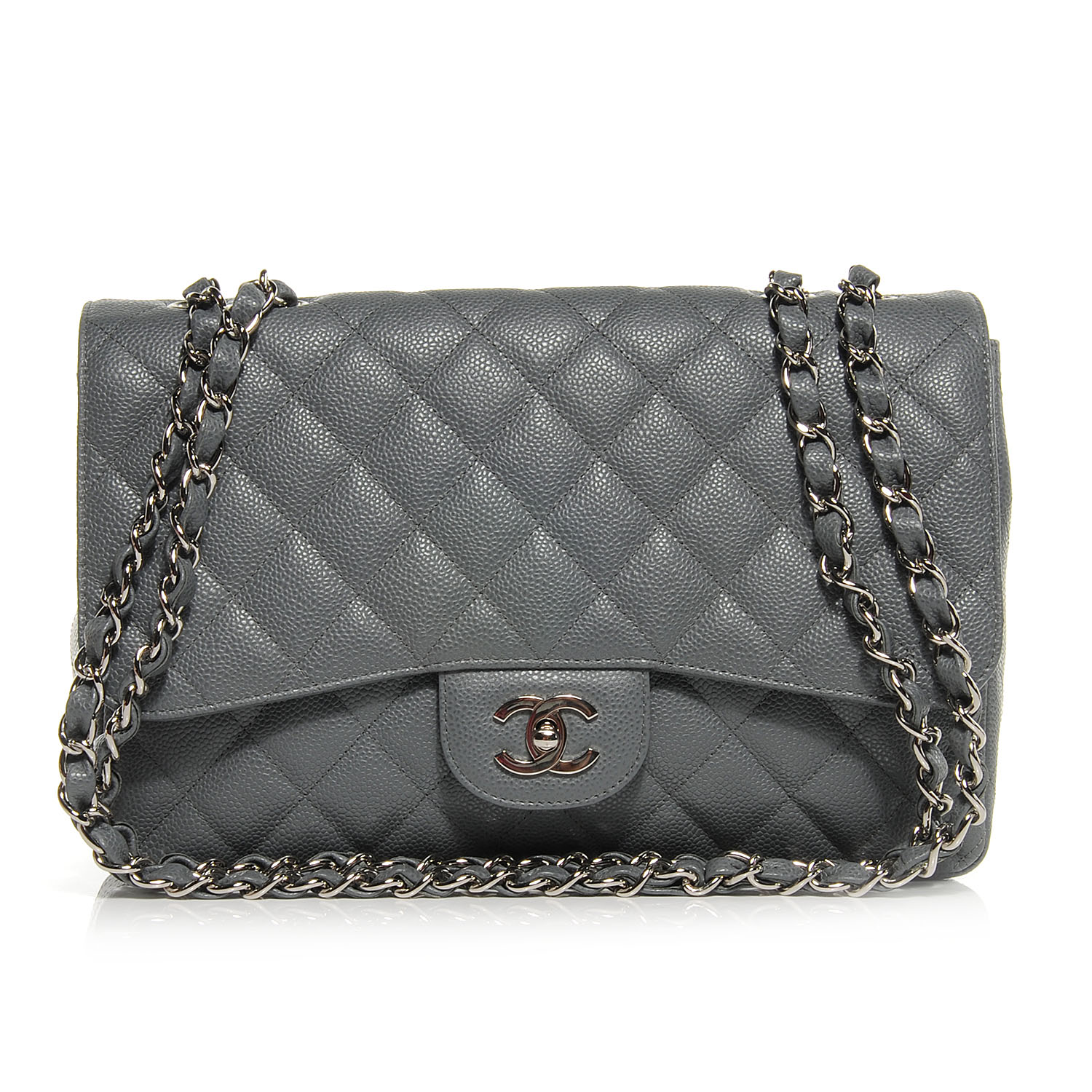 chanel single flap caviar