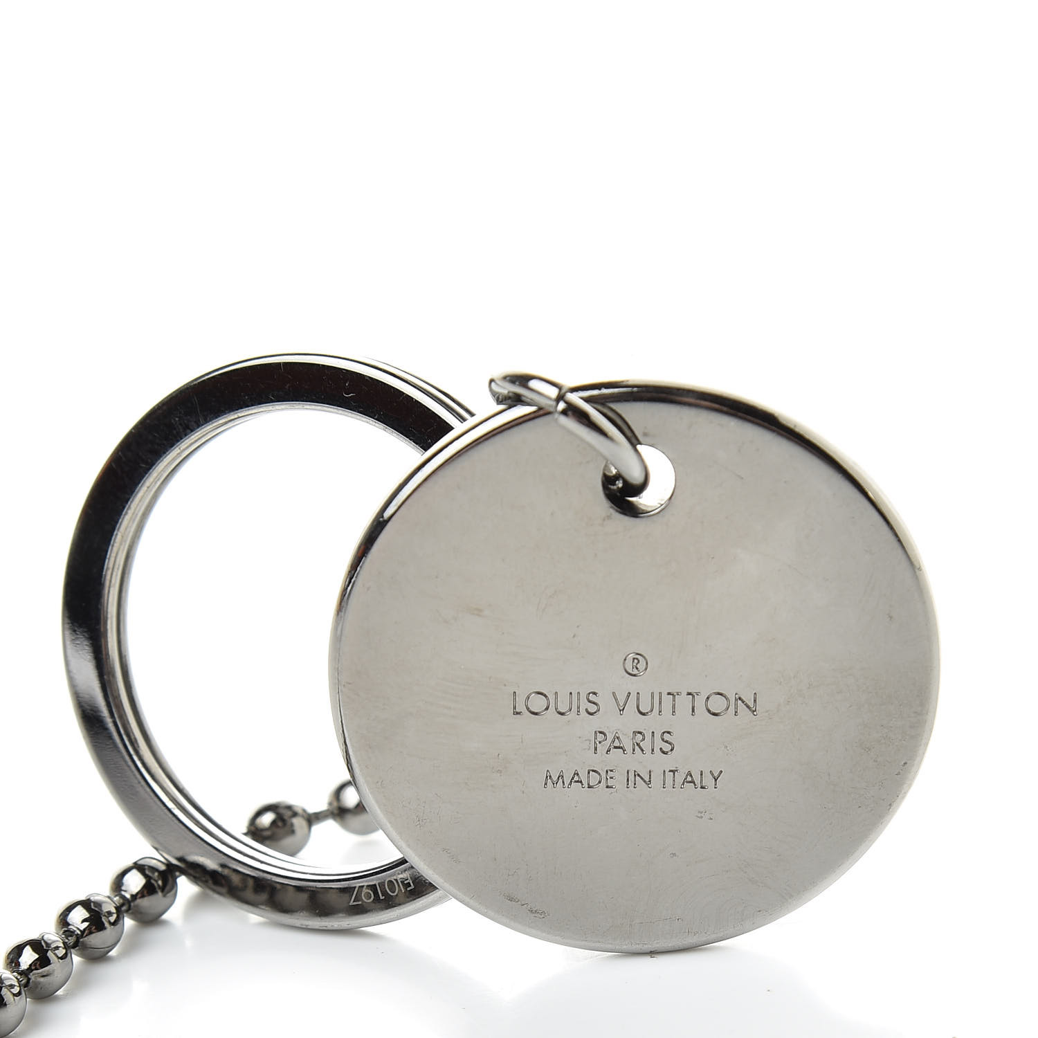 LOUIS VUITTON Monogram Eclipse Calfskin ID Pocket Key Chain Bag Charm and Key Holder 514224