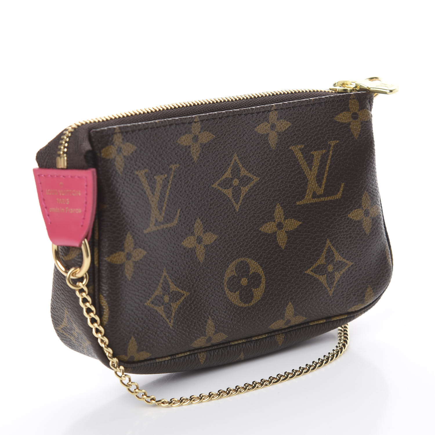 LOUIS VUITTON Monogram 2020 Christmas Animation Roller Coaster Mini Pochette Accessories Pivoine ...