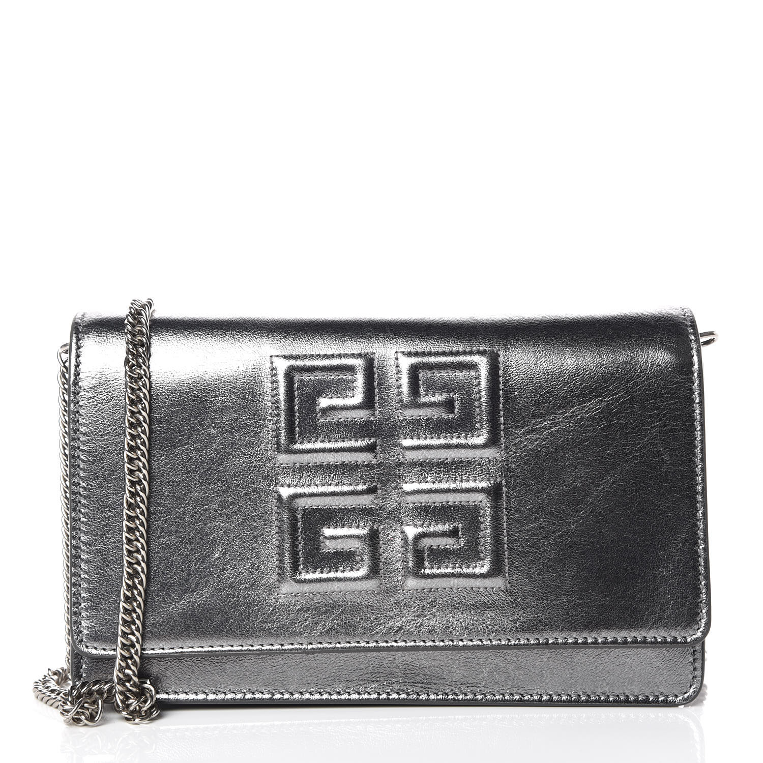 givenchy emblem chain wallet