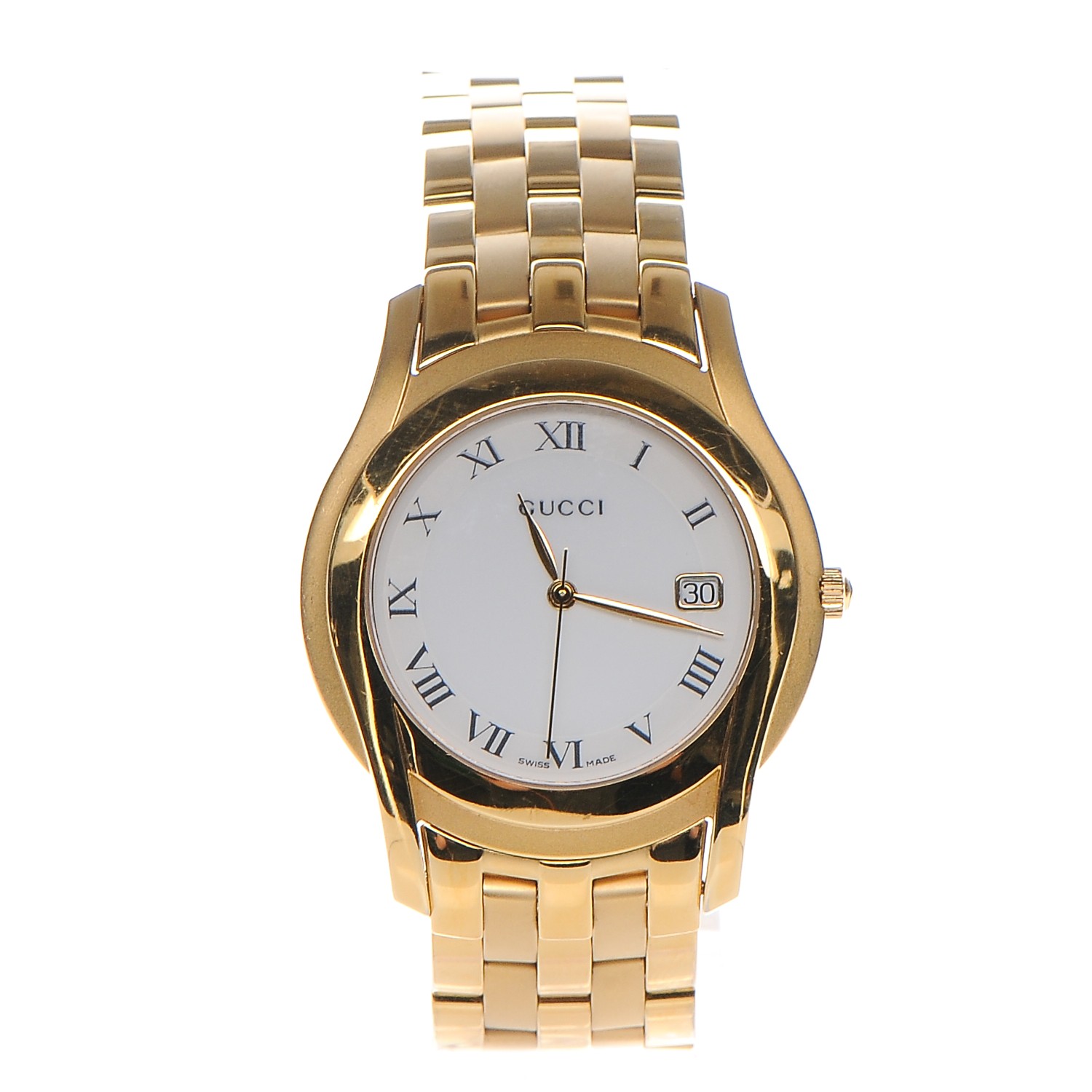 GUCCI Stainless Steel 35mm G-Timeless Watch Gold 214441
