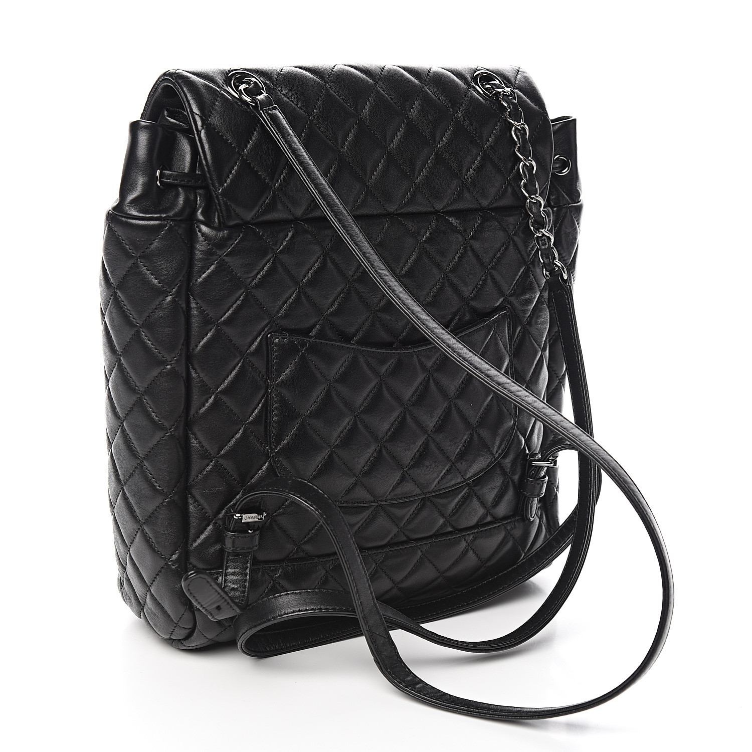 CHANEL Lambskin Quilted Large Urban Spirit Backpack Black 534893 ...