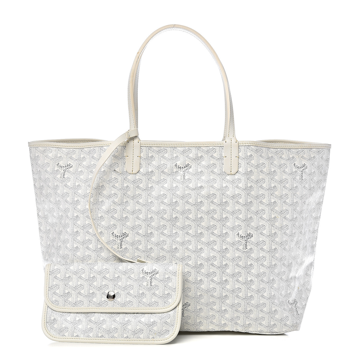 goyard white tote bag